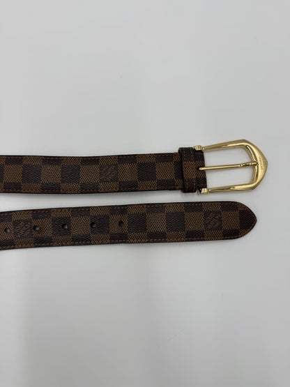 Louis Vuitton Cintura in Tela Damier Ebene Marrone - Pally Vintage Closet