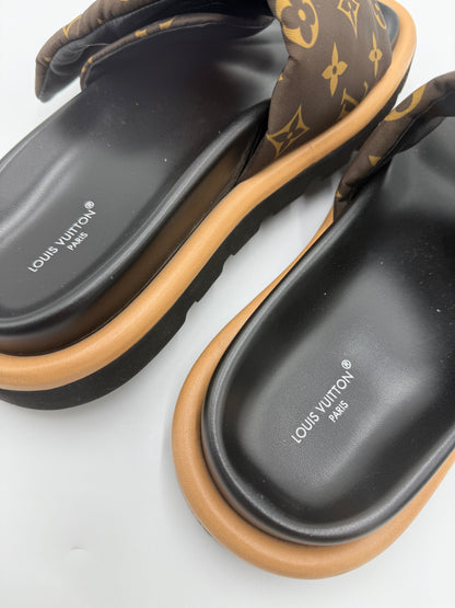 Louis Vuitton Mule Bassa Pool Pillow Monogram Marrone e Nero - Pally Vintage Closet
