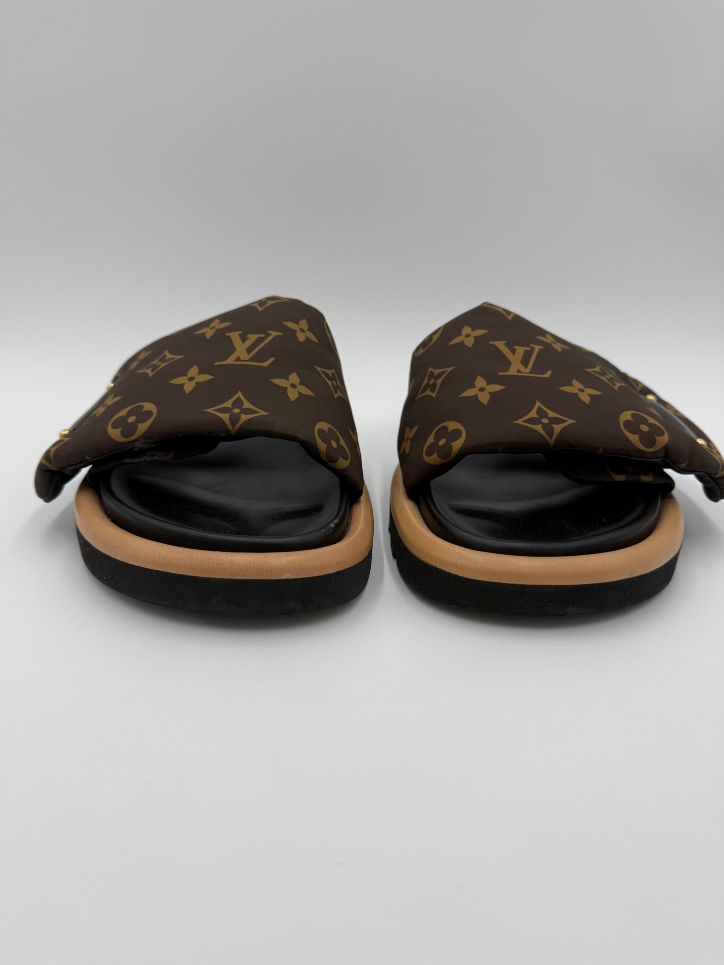 Louis Vuitton Mule Bassa Pool Pillow Monogram Marrone e Nero - Pally Vintage Closet