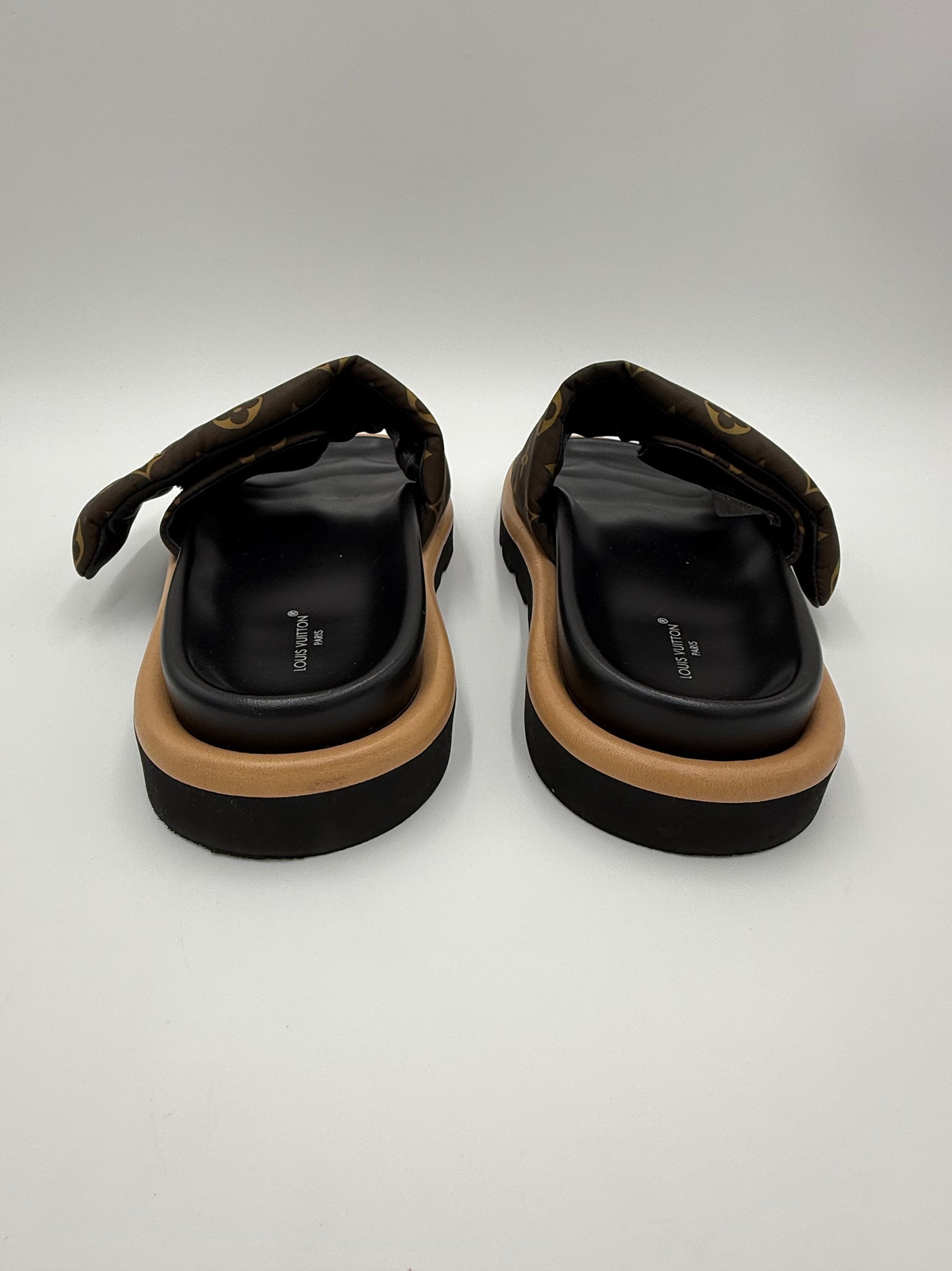 Louis Vuitton Mule Bassa Pool Pillow Monogram Marrone e Nero - Pally Vintage Closet