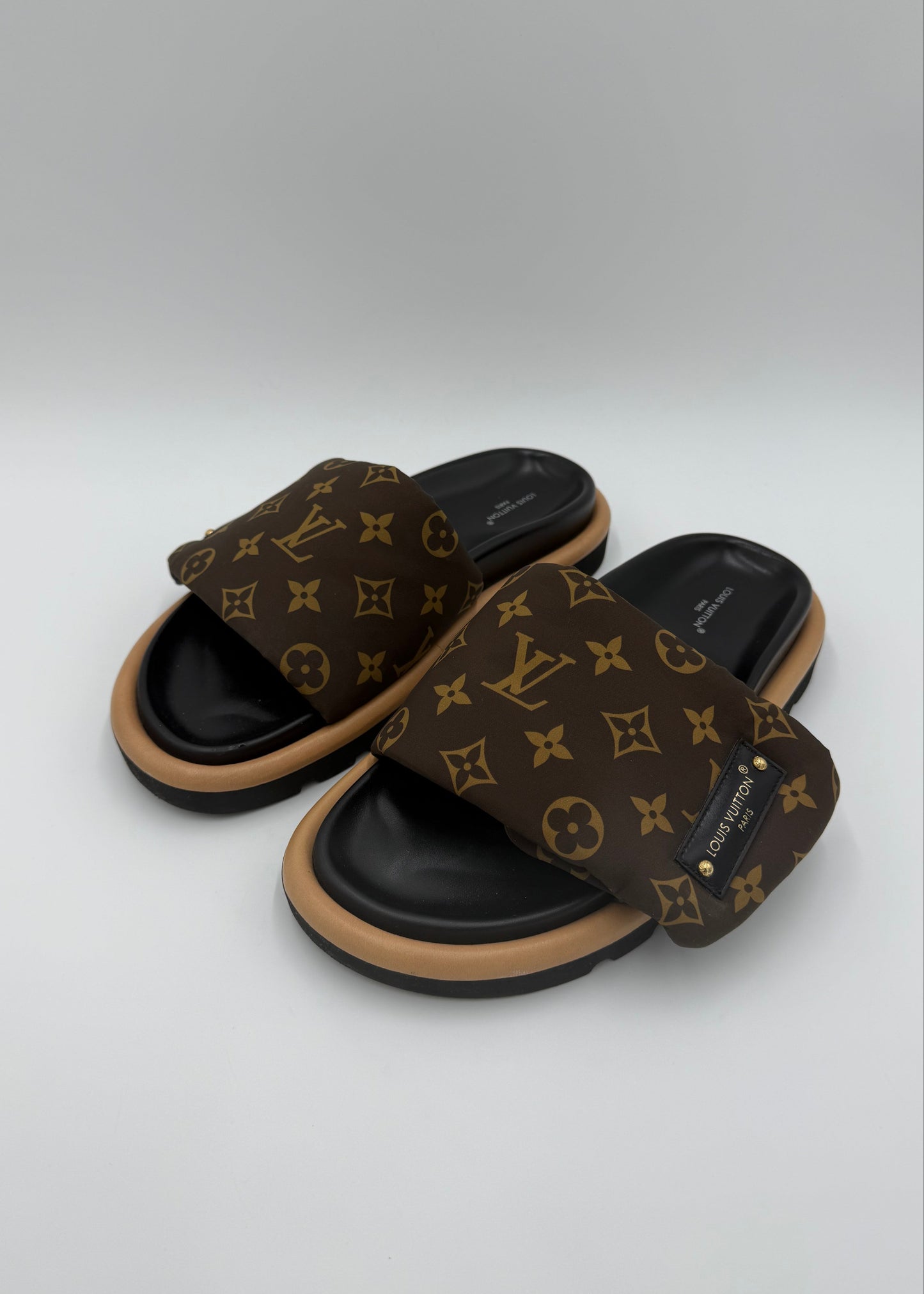 Louis Vuitton Mule Bassa Pool Pillow Monogram Marrone e Nero - Pally Vintage Closet