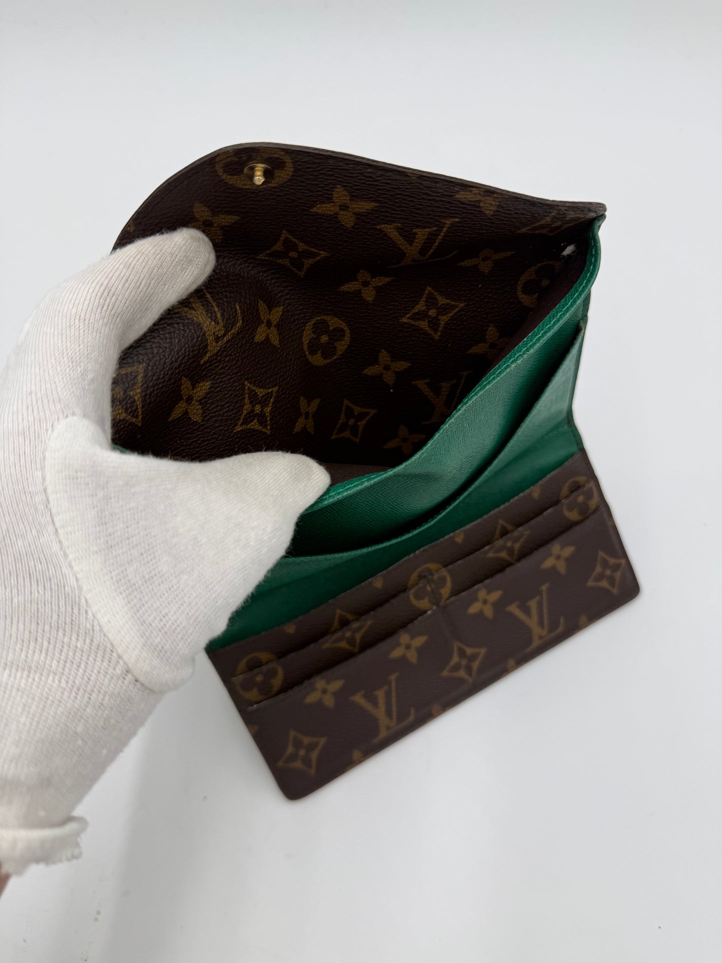 Louis Vuitton Portafogli Monogram Envelope Verde - Pally Vintage Closet