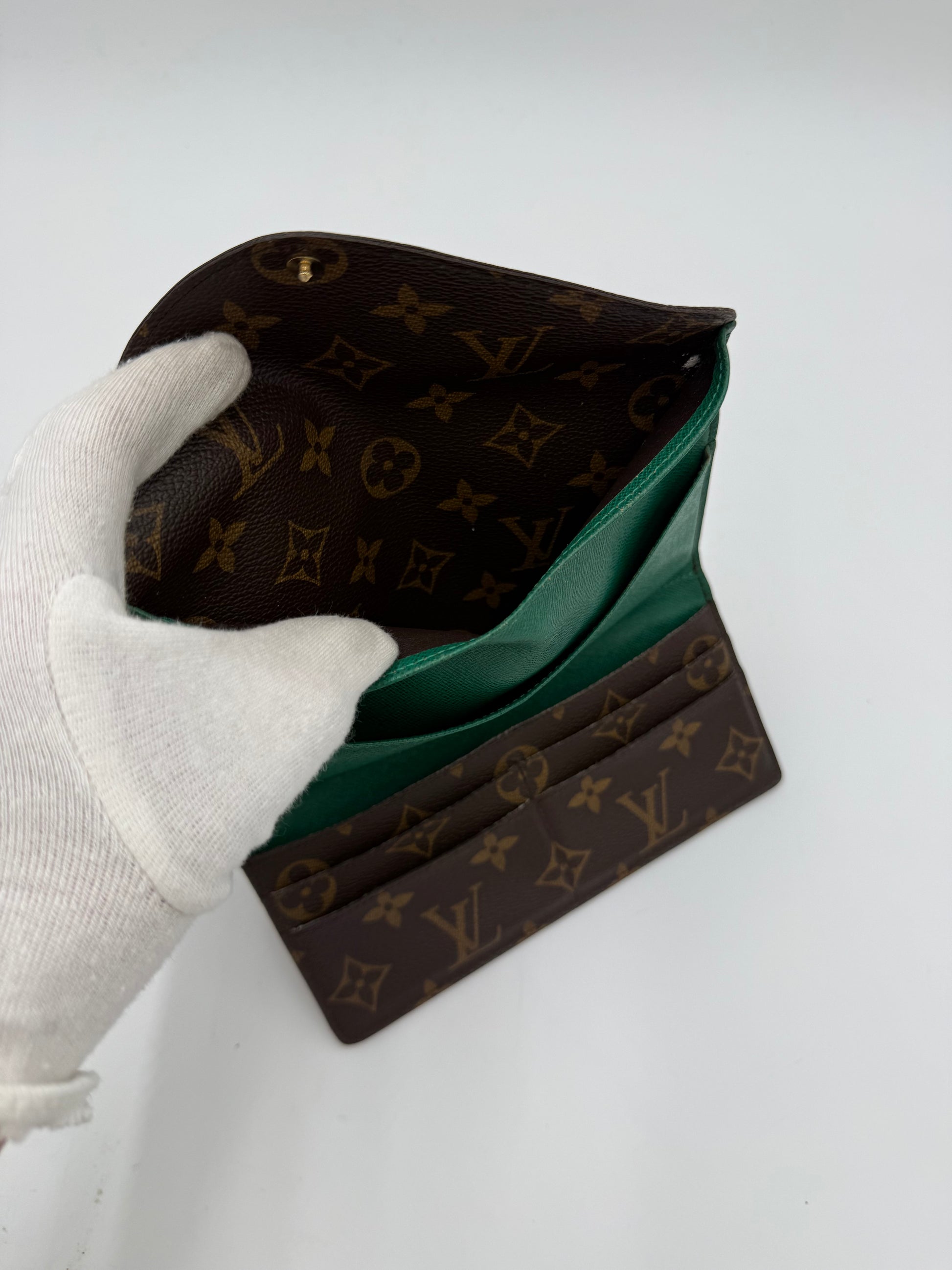 Louis Vuitton Portafogli Monogram Envelope Verde - Pally Vintage Closet