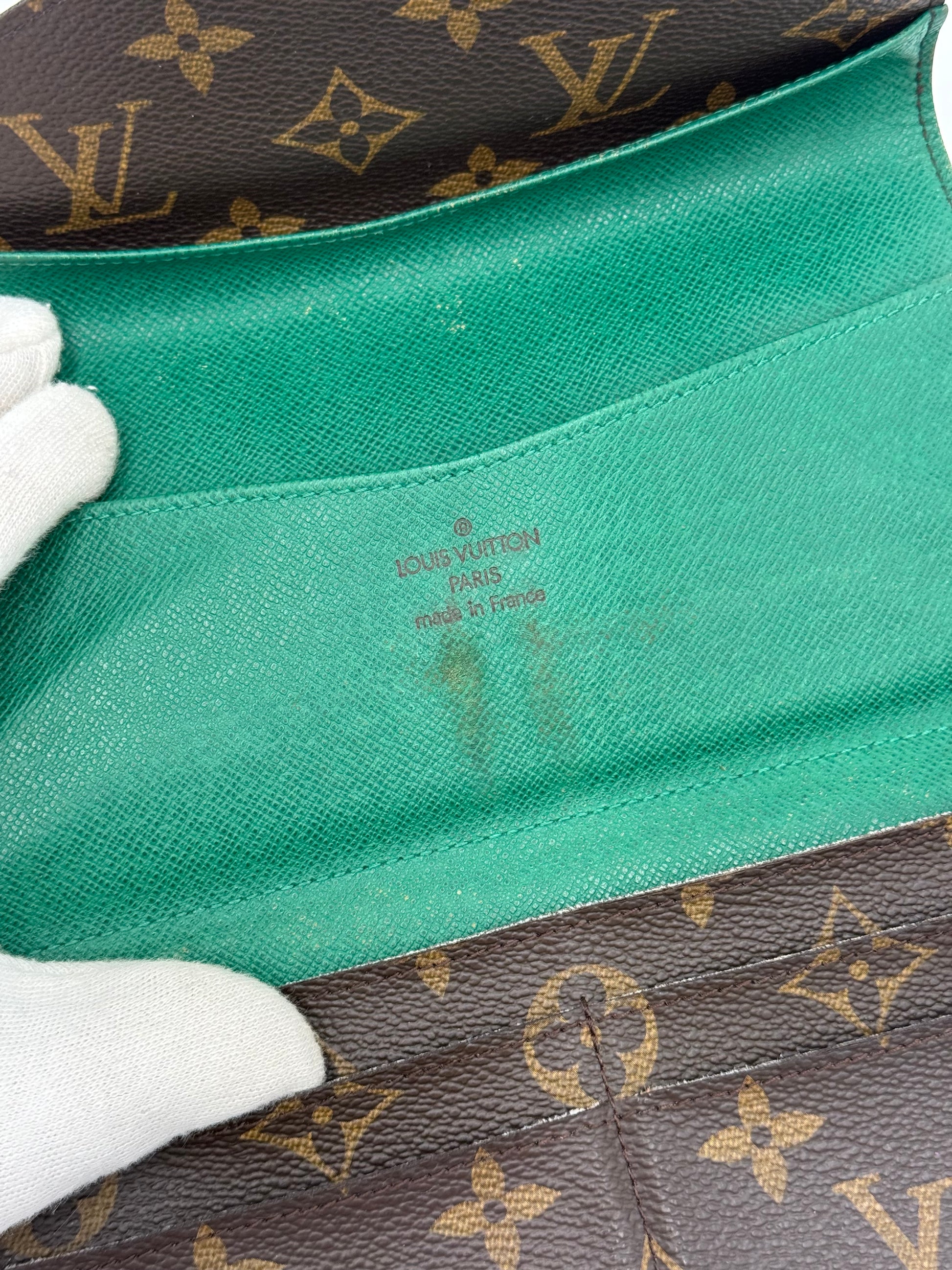 Louis Vuitton Portafogli Monogram Envelope Verde - Pally Vintage Closet