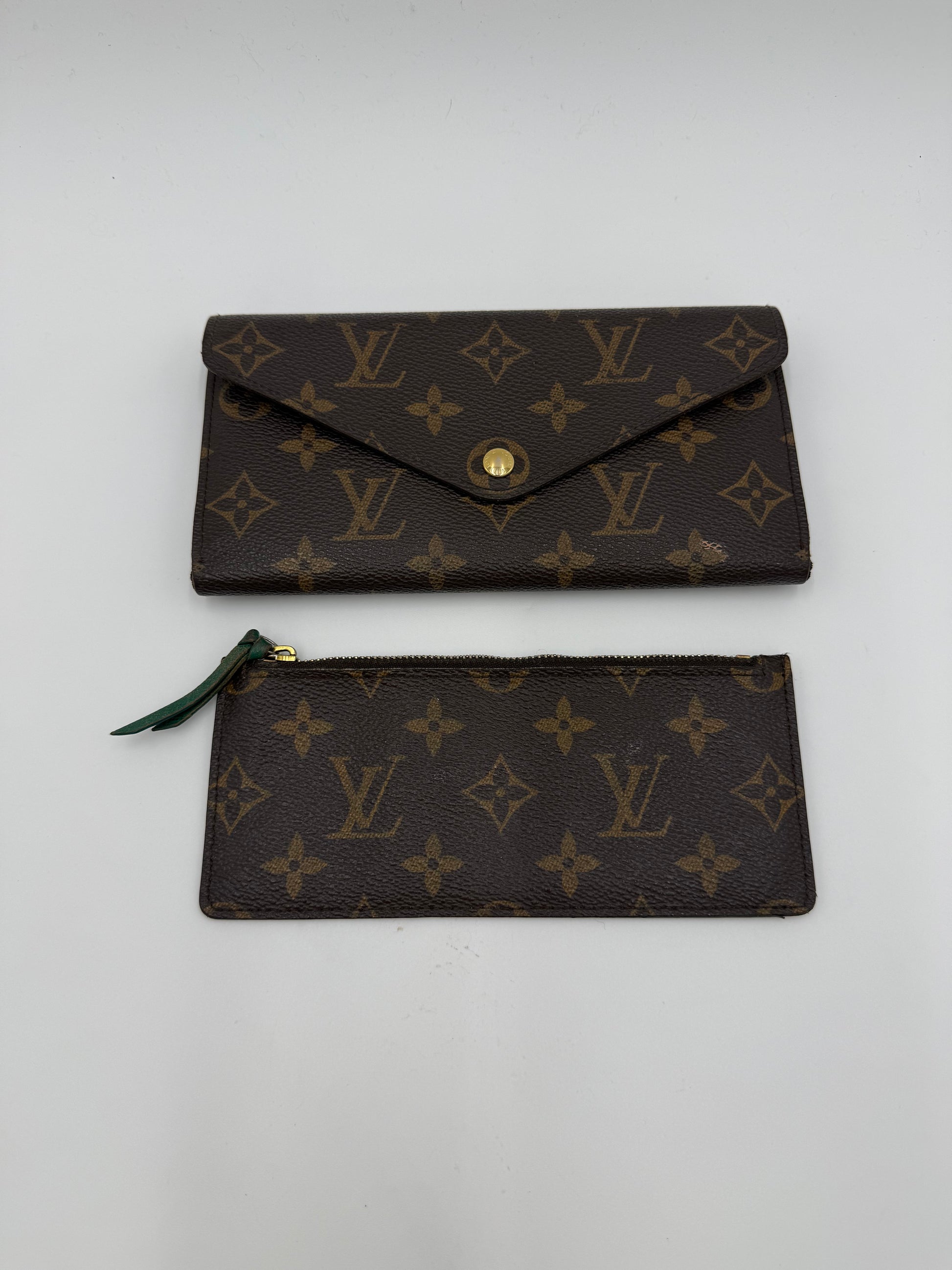 Louis Vuitton Portafogli Monogram Envelope Verde - Pally Vintage Closet