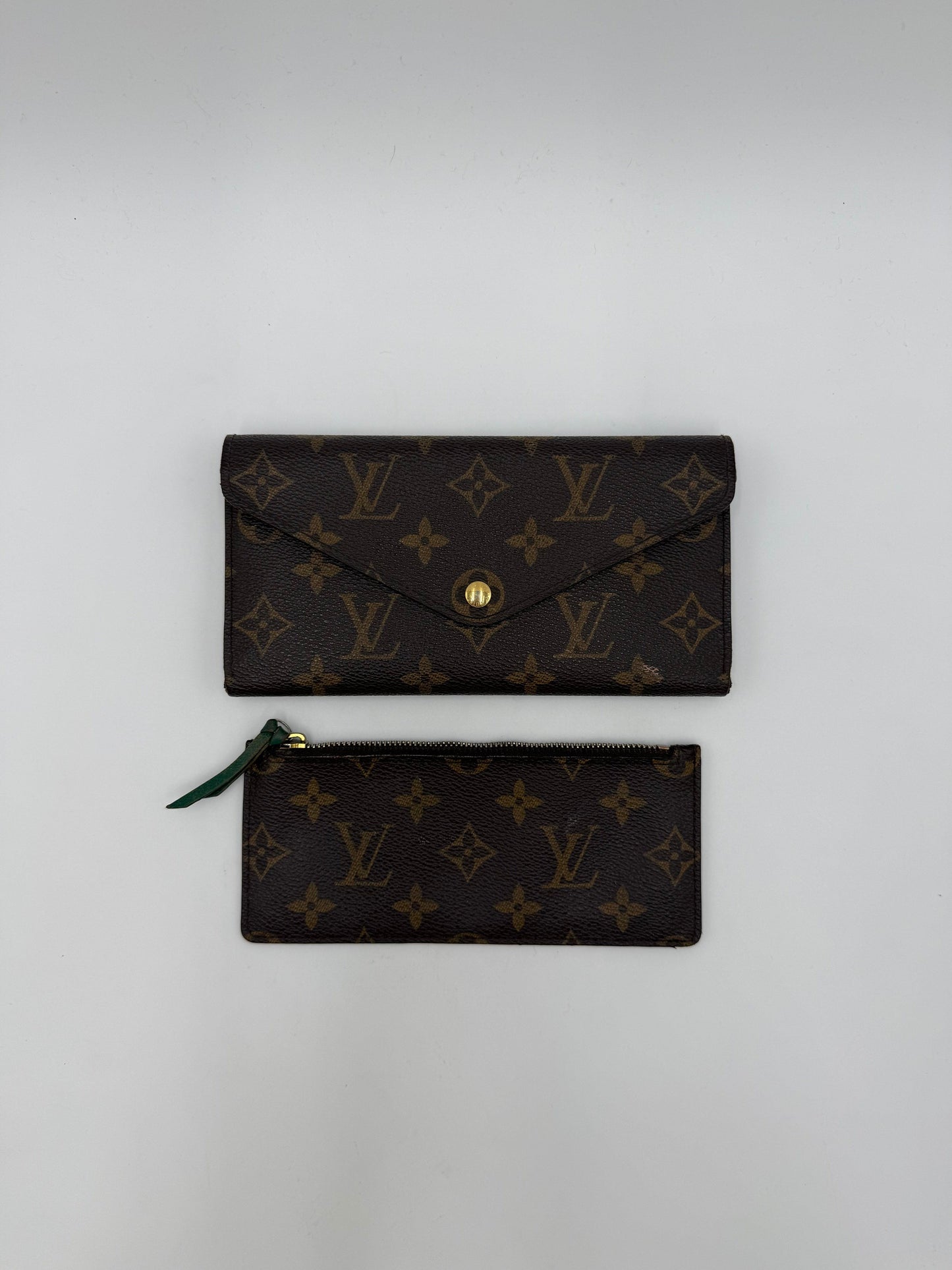 Louis Vuitton Portafogli Monogram Envelope Verde - Pally Vintage Closet