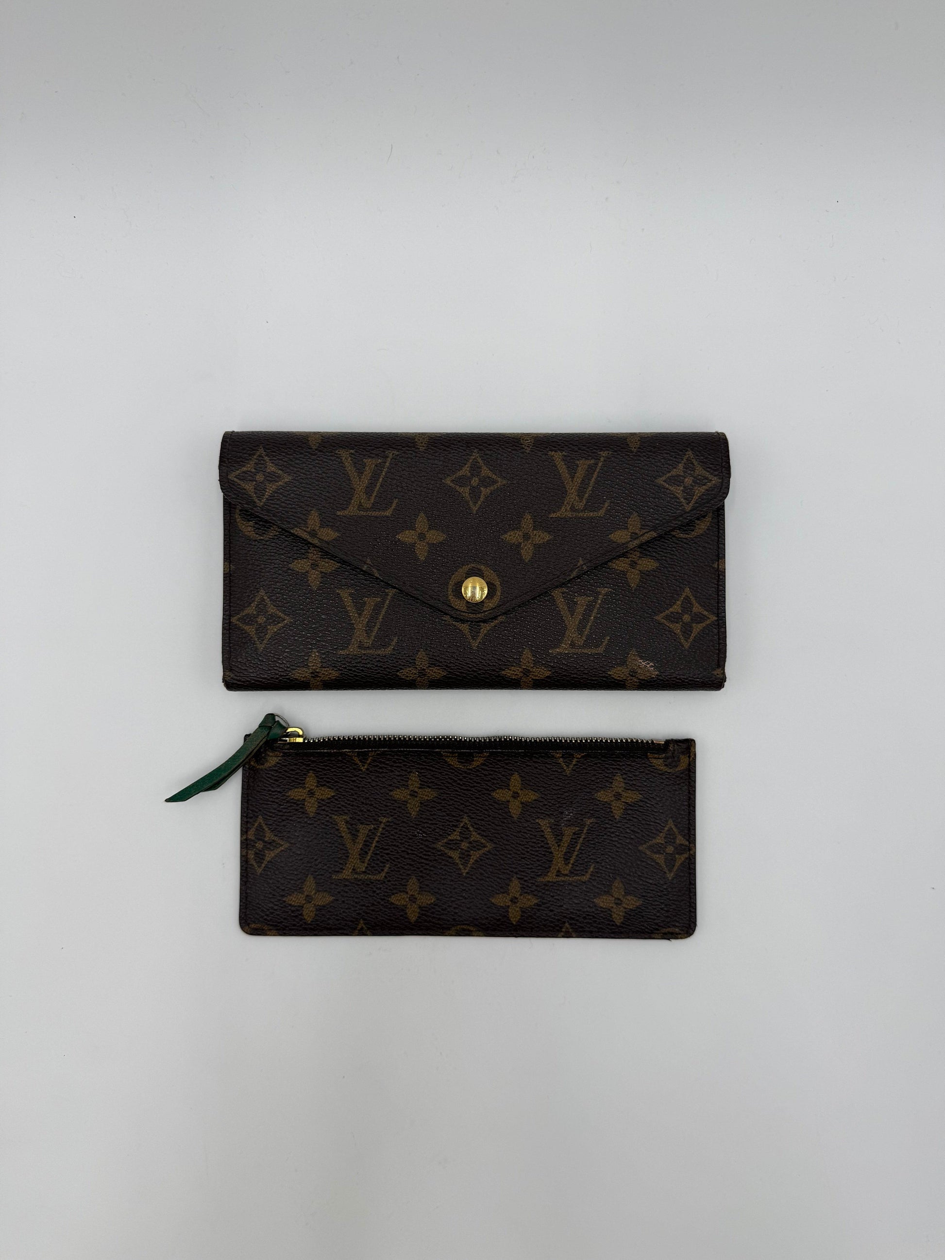 Louis Vuitton Portafogli Monogram Envelope Verde - Pally Vintage Closet