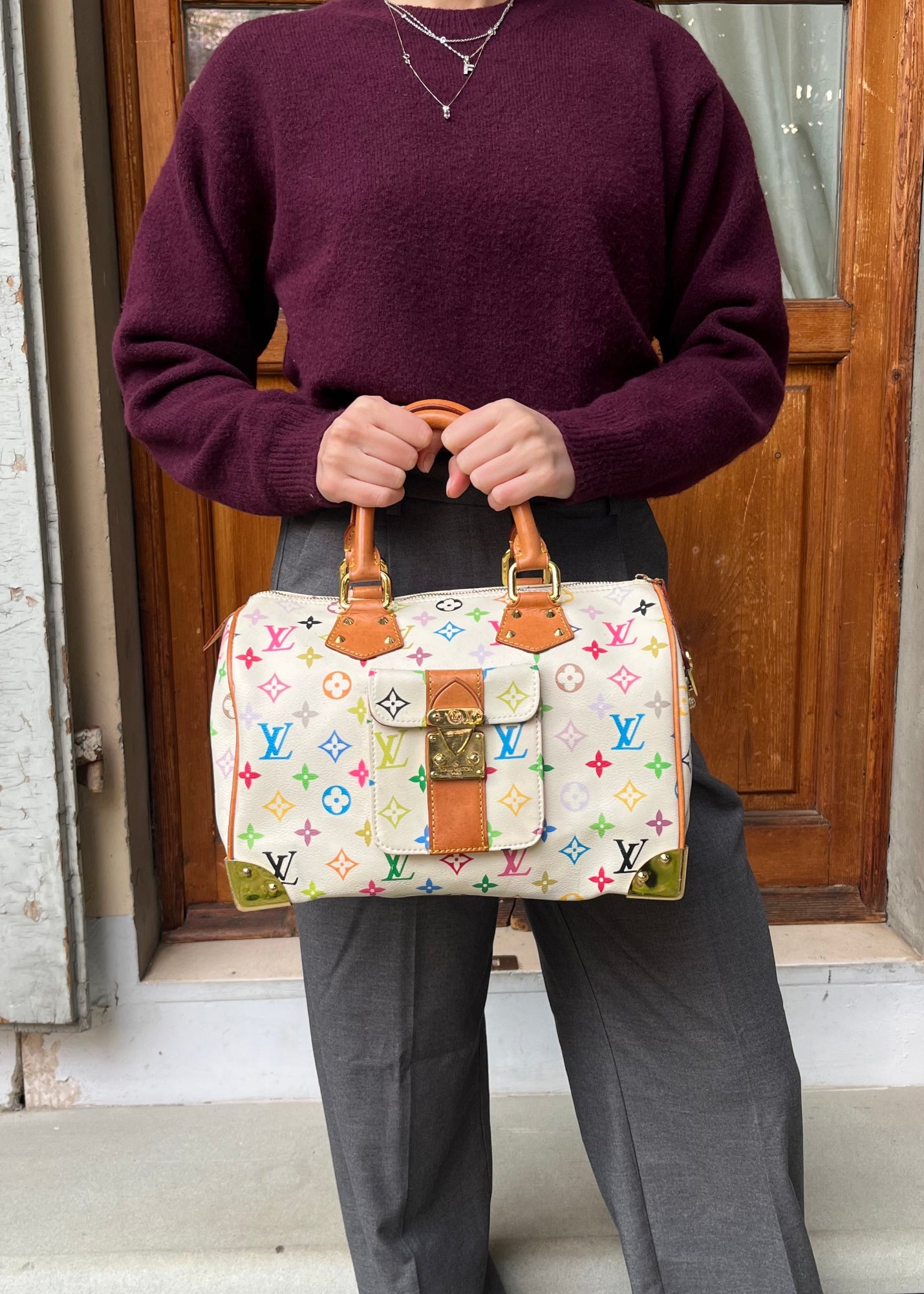 Louis Vuitton X Murakami Borsa Speedy 30 Vintage