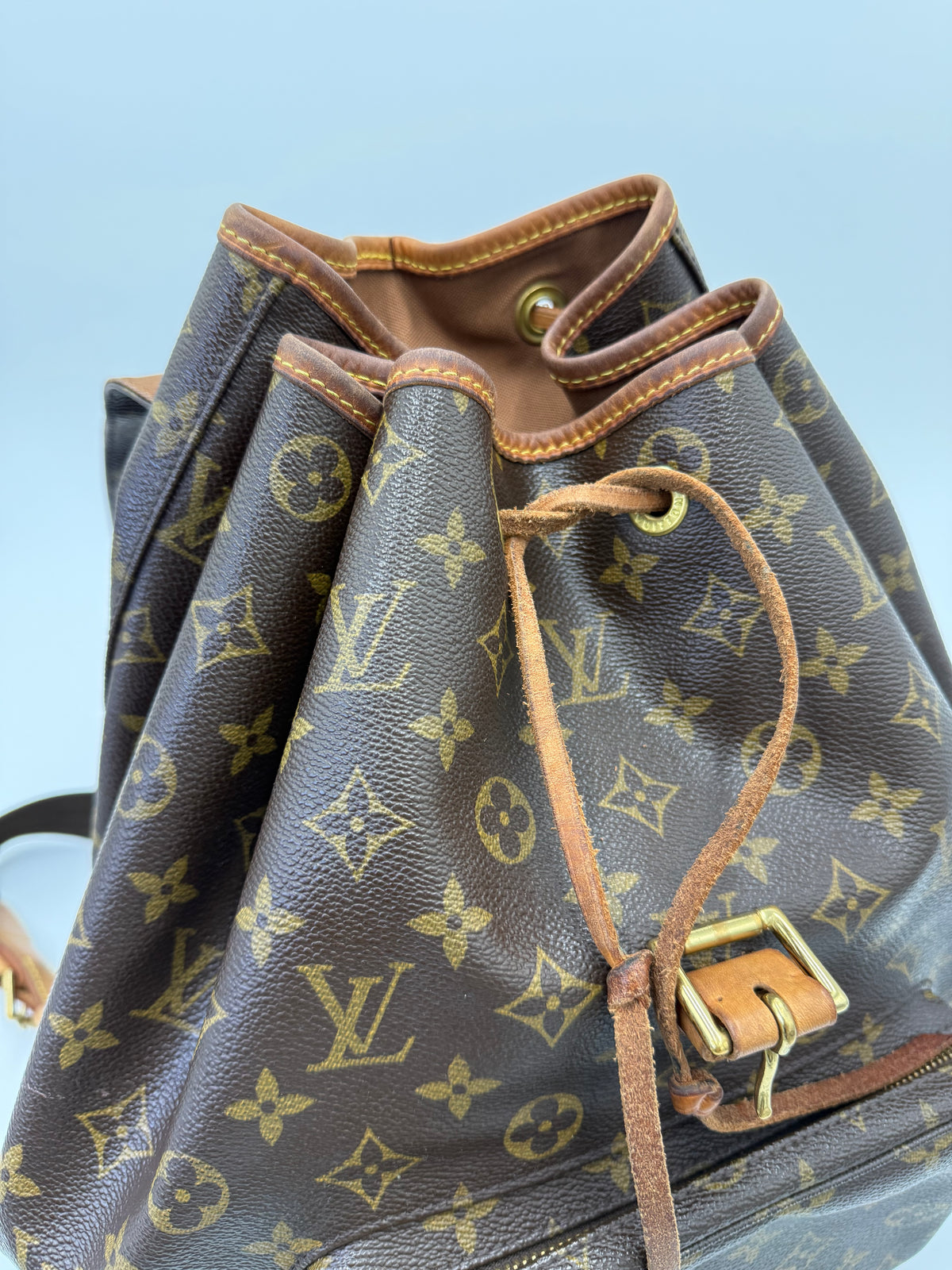 Louis Vuitton Zaino Montsouris GM Vintage in Tela Monogram Marrone - Pally Vintage Closet