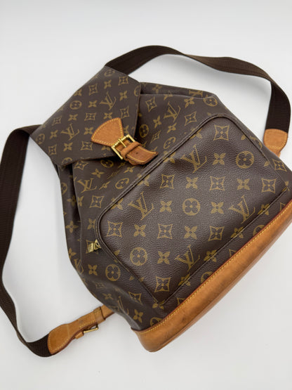 Louis Vuitton Zaino Montsouris GM Vintage in Tela Monogram Marrone - Pally Vintage Closet