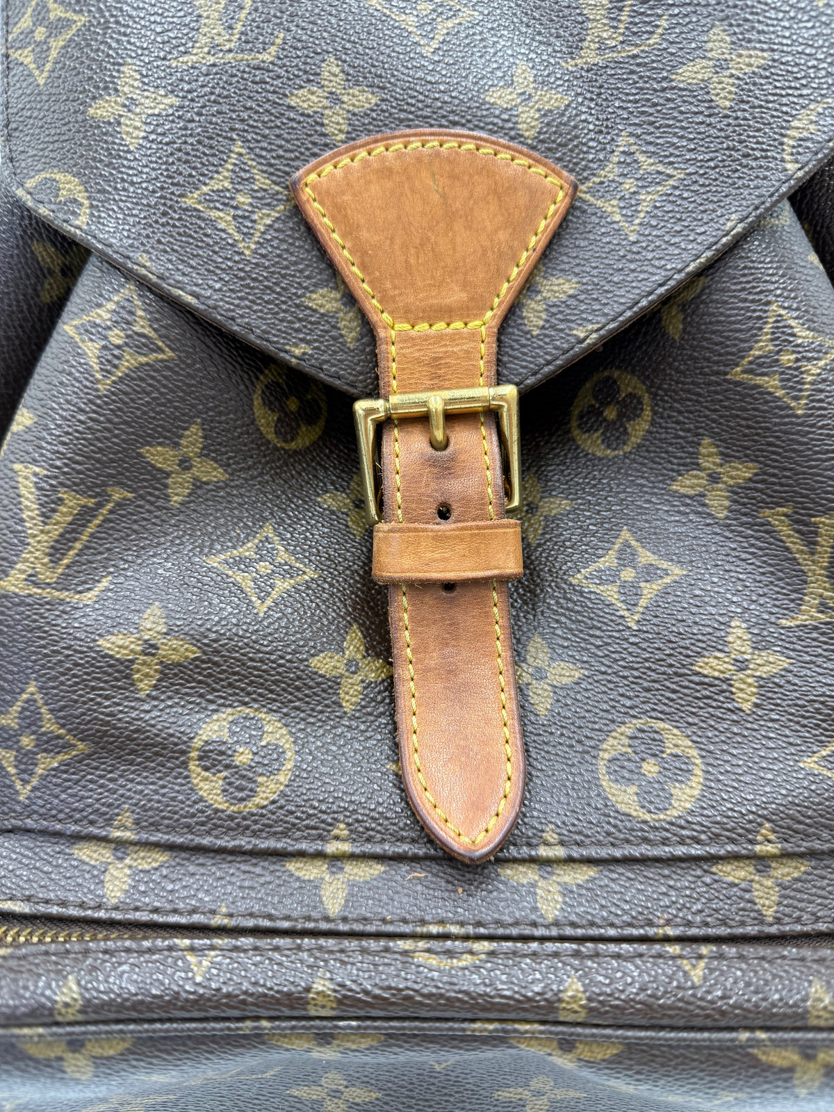 Louis Vuitton Zaino Montsouris GM Vintage in Tela Monogram Marrone - Pally Vintage Closet