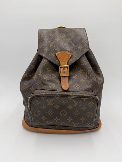 Louis Vuitton Zaino Montsouris GM Vintage in Tela Monogram Marrone - Pally Vintage Closet