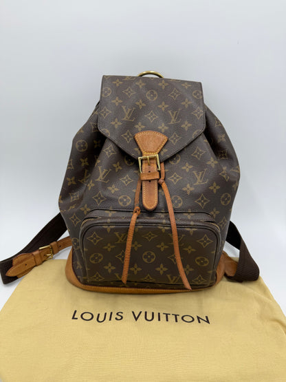 Louis Vuitton Zaino Montsouris GM Vintage in Tela Monogram Marrone - Pally Vintage Closet