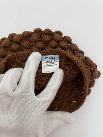 Malo Berretto in Cashmere e Lana a Lavorazione Popcorn - Pally Vintage Closet