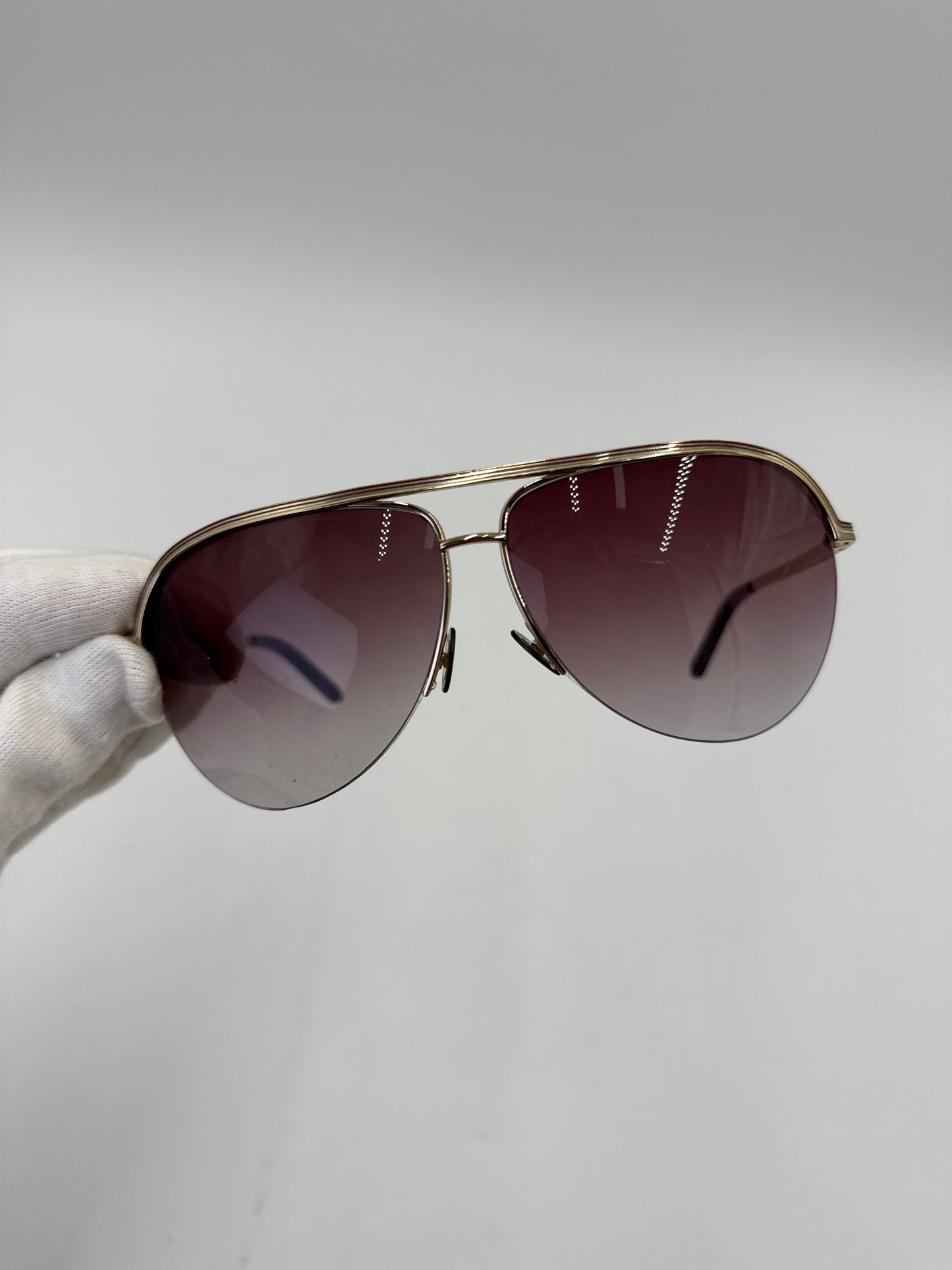 Marc Jacobs Occhiali da Sole MJ 069/S Aviator Semi-Rimless con Lenti Sfumate
