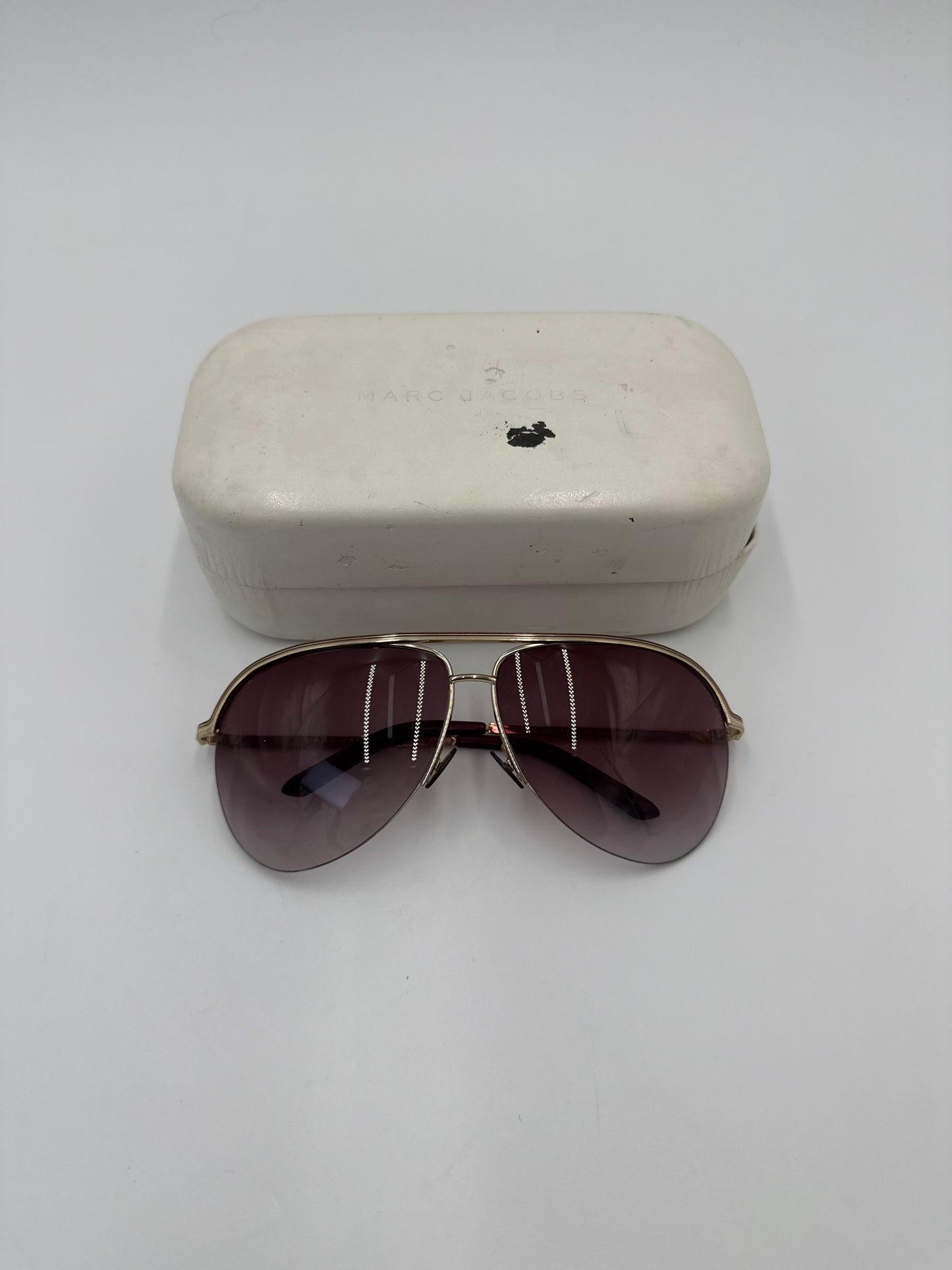 Marc Jacobs Occhiali da Sole MJ 069/S Aviator Semi-Rimless con Lenti Sfumate