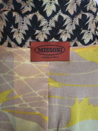Missoni-Completo-Vintage-Blazer-e-Pantaloni-in-Maglia-Lavorata-Nero-e-Oro-70263496442180 - Pally Vintage Closet
