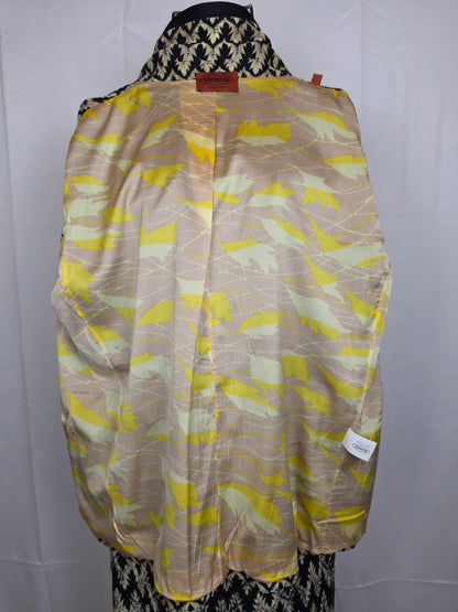 Missoni-Completo-Vintage-Blazer-e-Pantaloni-in-Maglia-Lavorata-Nero-e-Oro-70263496474948 - Pally Vintage Closet