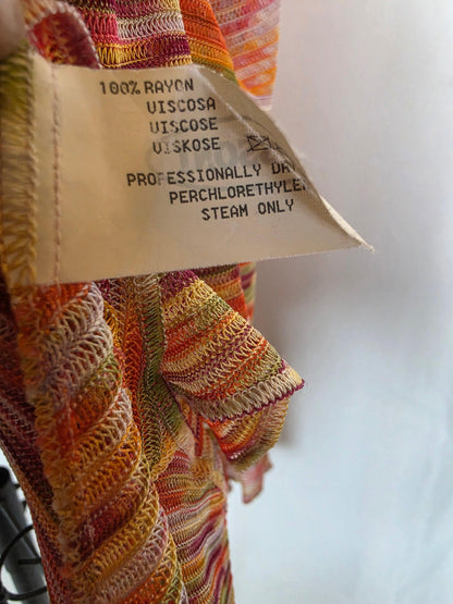 Missoni-Maglia-Vintage-a-Zig-Zag-Rosa-e-Arancione-70401937736004 - Pally Vintage Closet