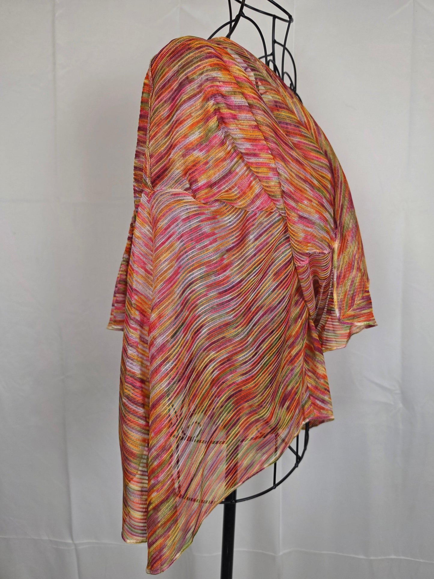 Missoni-Maglia-Vintage-a-Zig-Zag-Rosa-e-Arancione-70401937801540 - Pally Vintage Closet