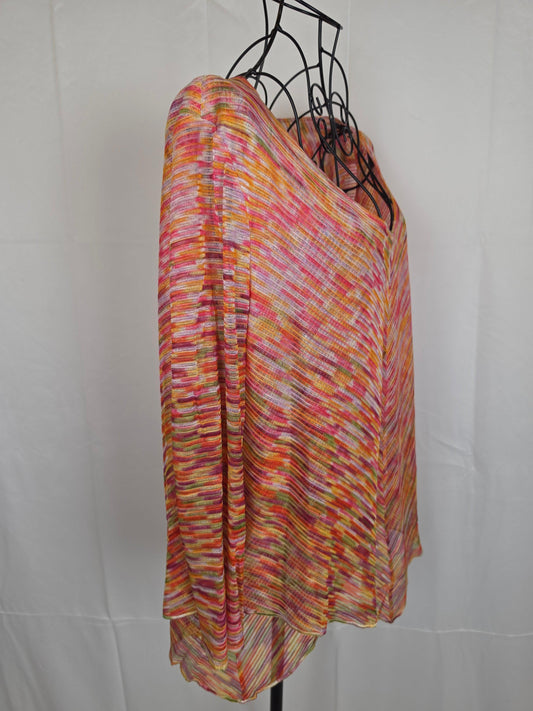 Missoni Maglia Vintage a Zig-Zag Rosa e Arancione - Pally Vintage Closet