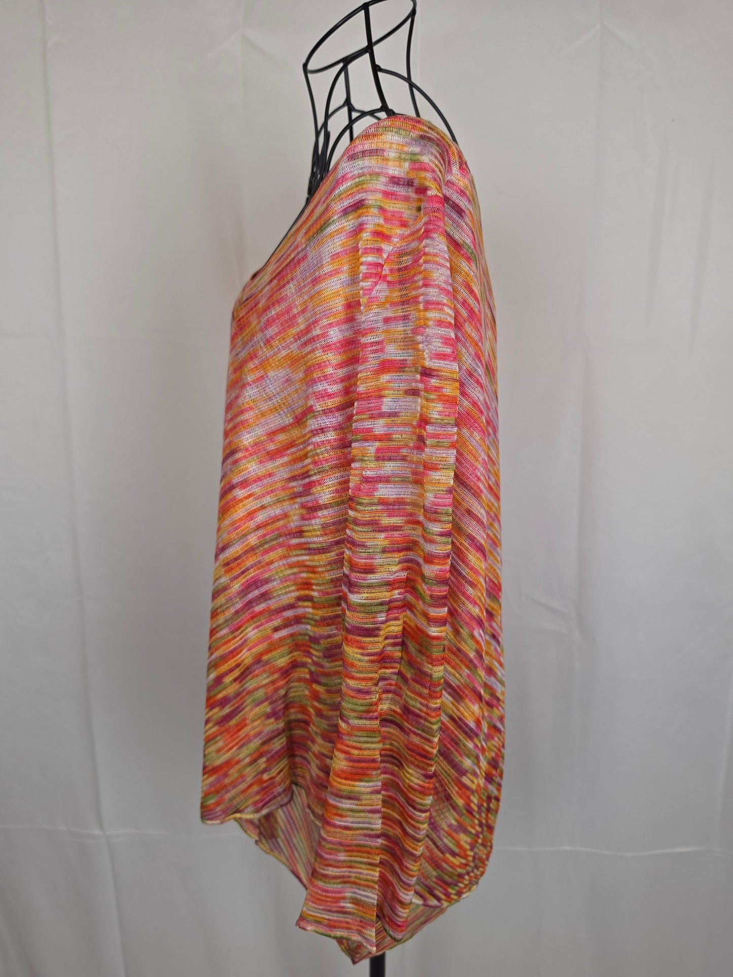 Missoni-Maglia-Vintage-a-Zig-Zag-Rosa-e-Arancione-70401937899844 - Pally Vintage Closet