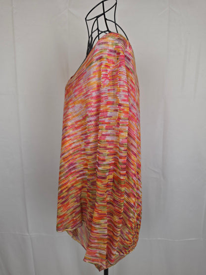 Missoni-Maglia-Vintage-a-Zig-Zag-Rosa-e-Arancione-70401937899844 - Pally Vintage Closet