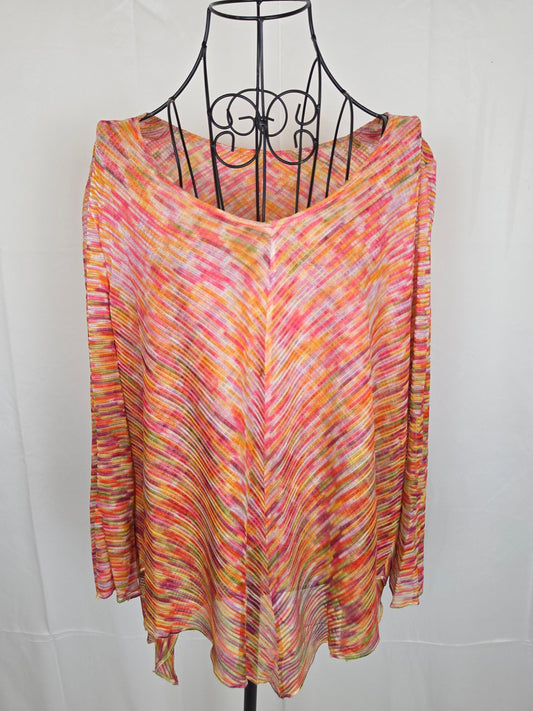 Missoni Maglia Vintage a Zig-Zag Rosa e Arancione - Pally Vintage Closet