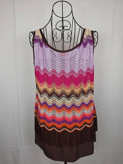 Missoni-Set-Vintage-3-Pezzi-Lavorazione-Crochet-a-Onde-Rosa-70263466983748 - Pally Vintage Closet