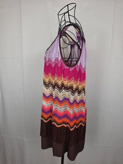 Missoni-Set-Vintage-3-Pezzi-Lavorazione-Crochet-a-Onde-Rosa-70263467016516 - Pally Vintage Closet