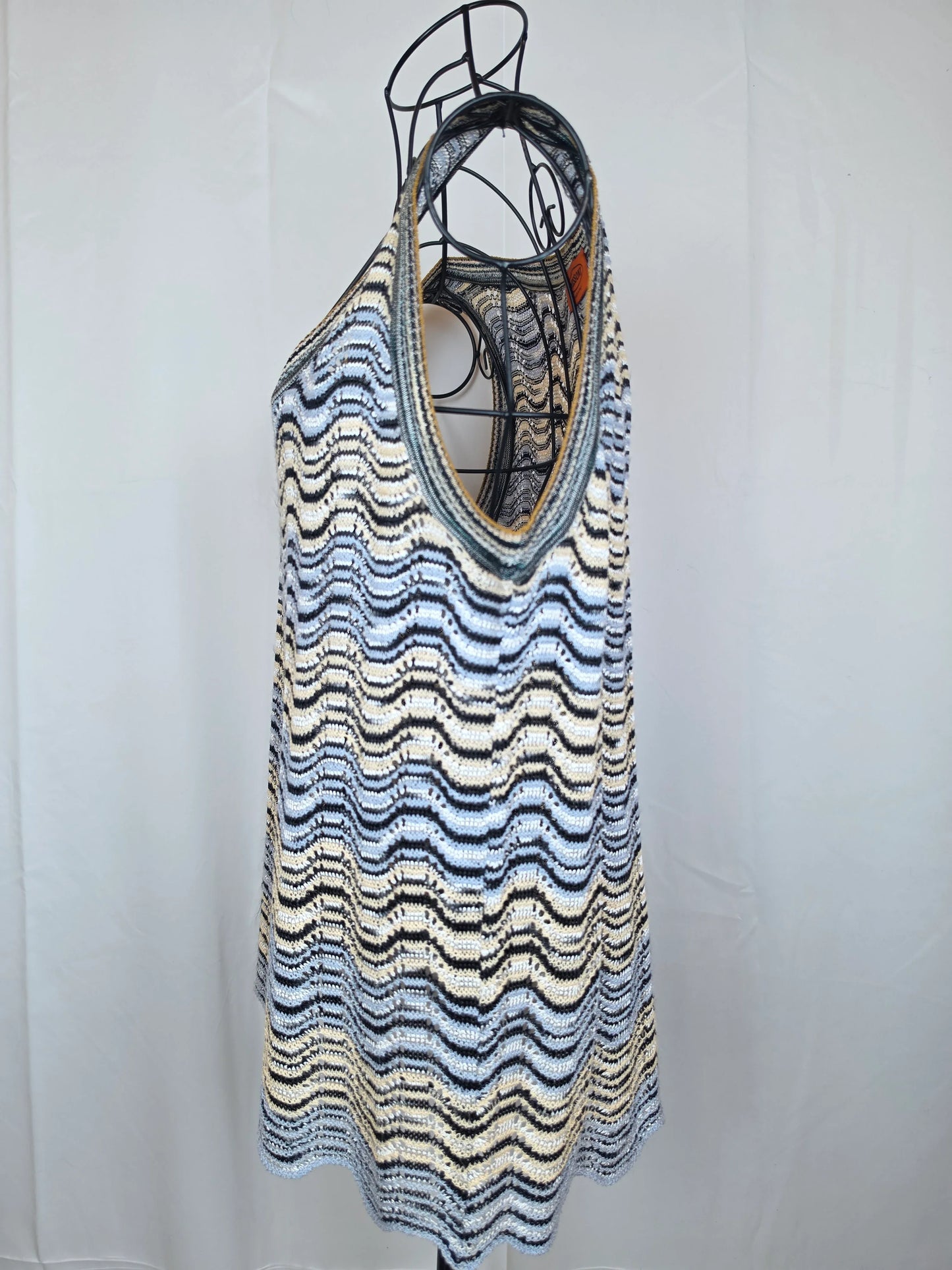 Missoni-Twin-Set-Vintage-Motivo-Zig-Zag-Nero-e-Bianco-70263492870468 - Pally Vintage Closet