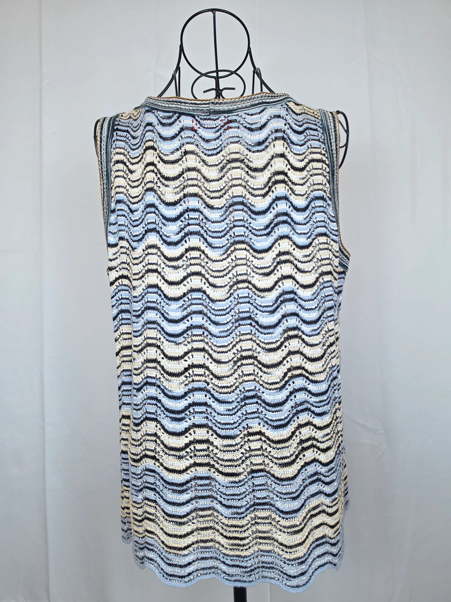 Missoni-Twin-Set-Vintage-Motivo-Zig-Zag-Nero-e-Bianco-70263492968772 - Pally Vintage Closet