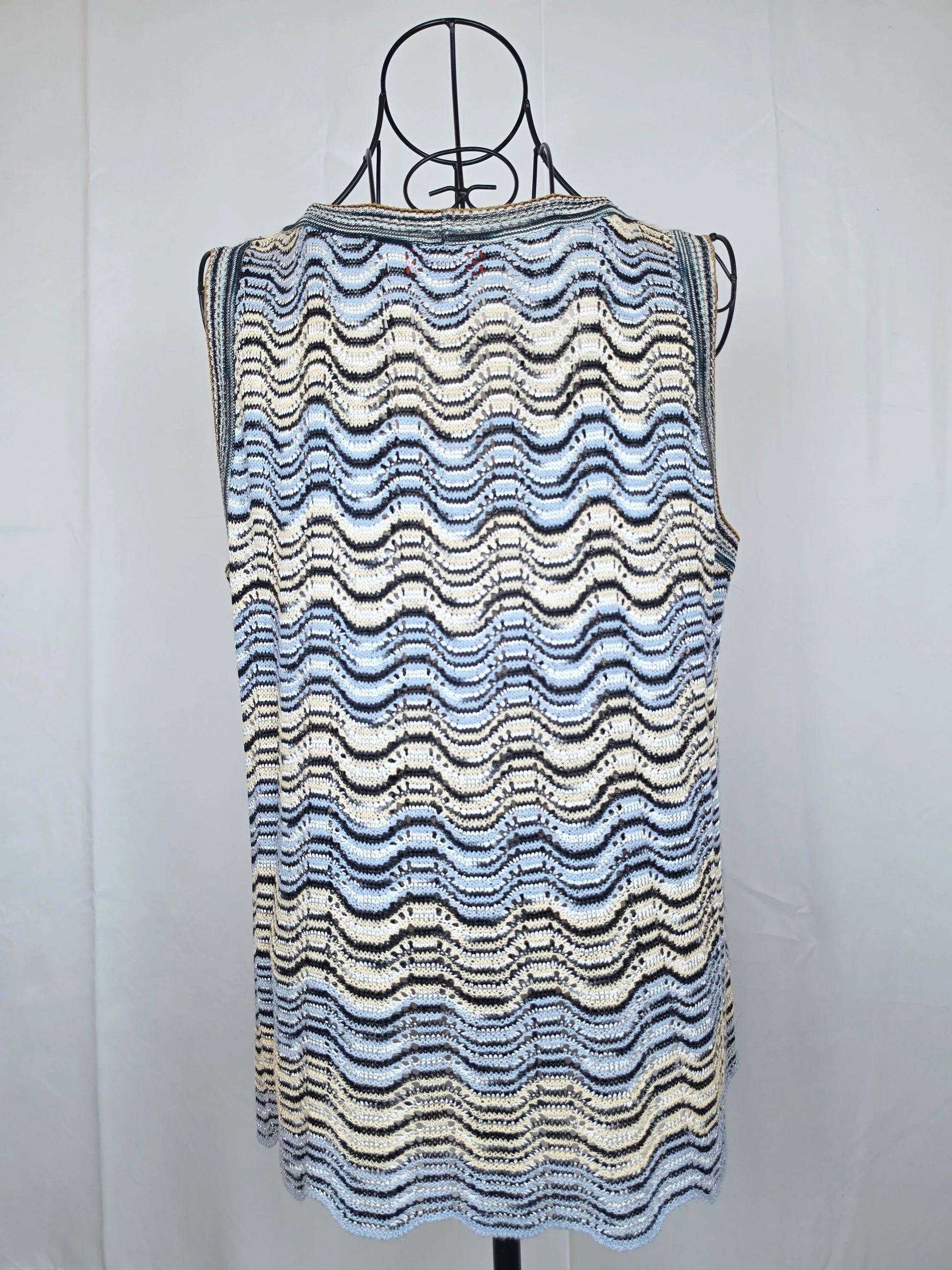 Missoni-Twin-Set-Vintage-Motivo-Zig-Zag-Nero-e-Bianco-70263492968772 - Pally Vintage Closet
