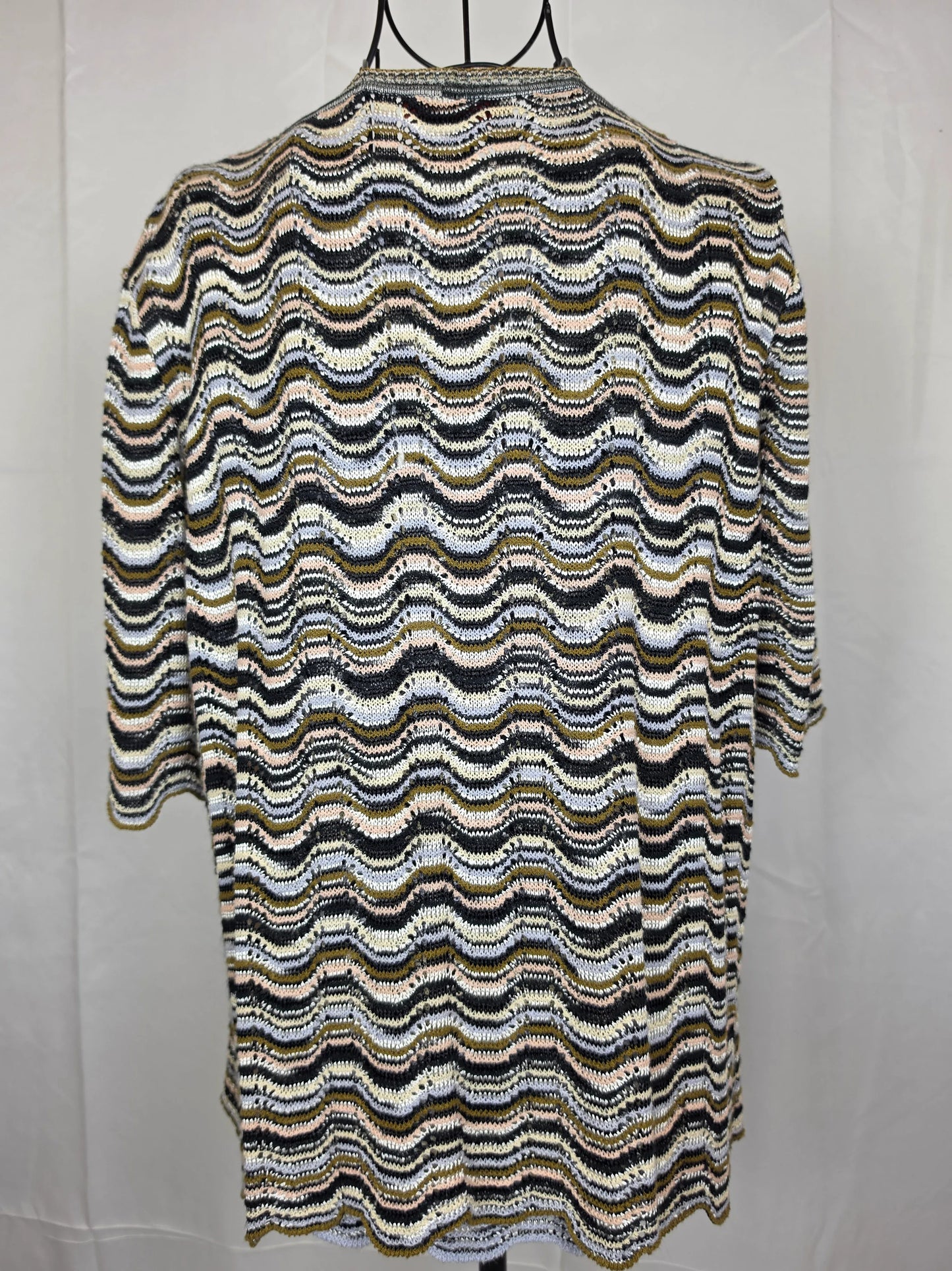 Missoni-Twin-Set-Vintage-Motivo-Zig-Zag-Nero-e-Bianco-70263493001540 - Pally Vintage Closet