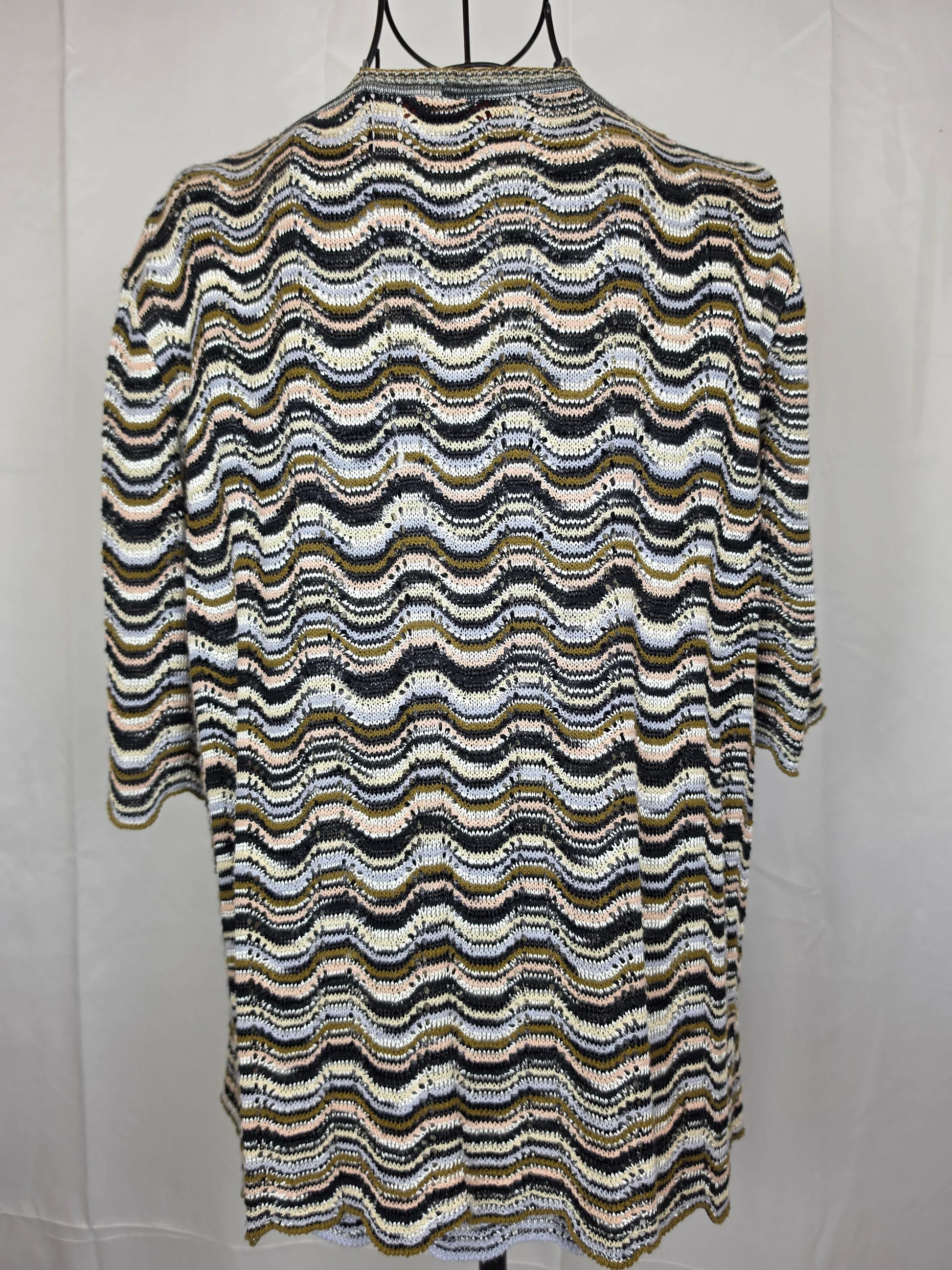 Missoni-Twin-Set-Vintage-Motivo-Zig-Zag-Nero-e-Bianco-70263493001540 - Pally Vintage Closet