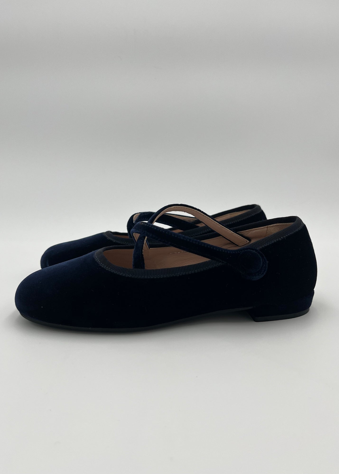 Miu Miu Ballerine in Velluto Navy