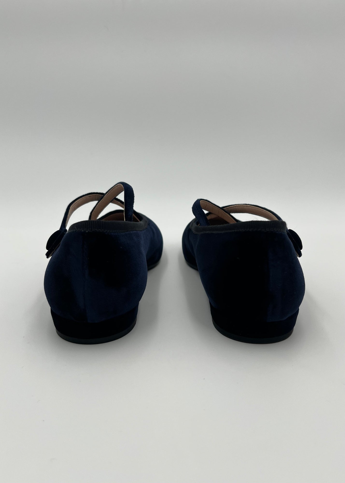 Miu Miu Ballerine in Velluto Navy