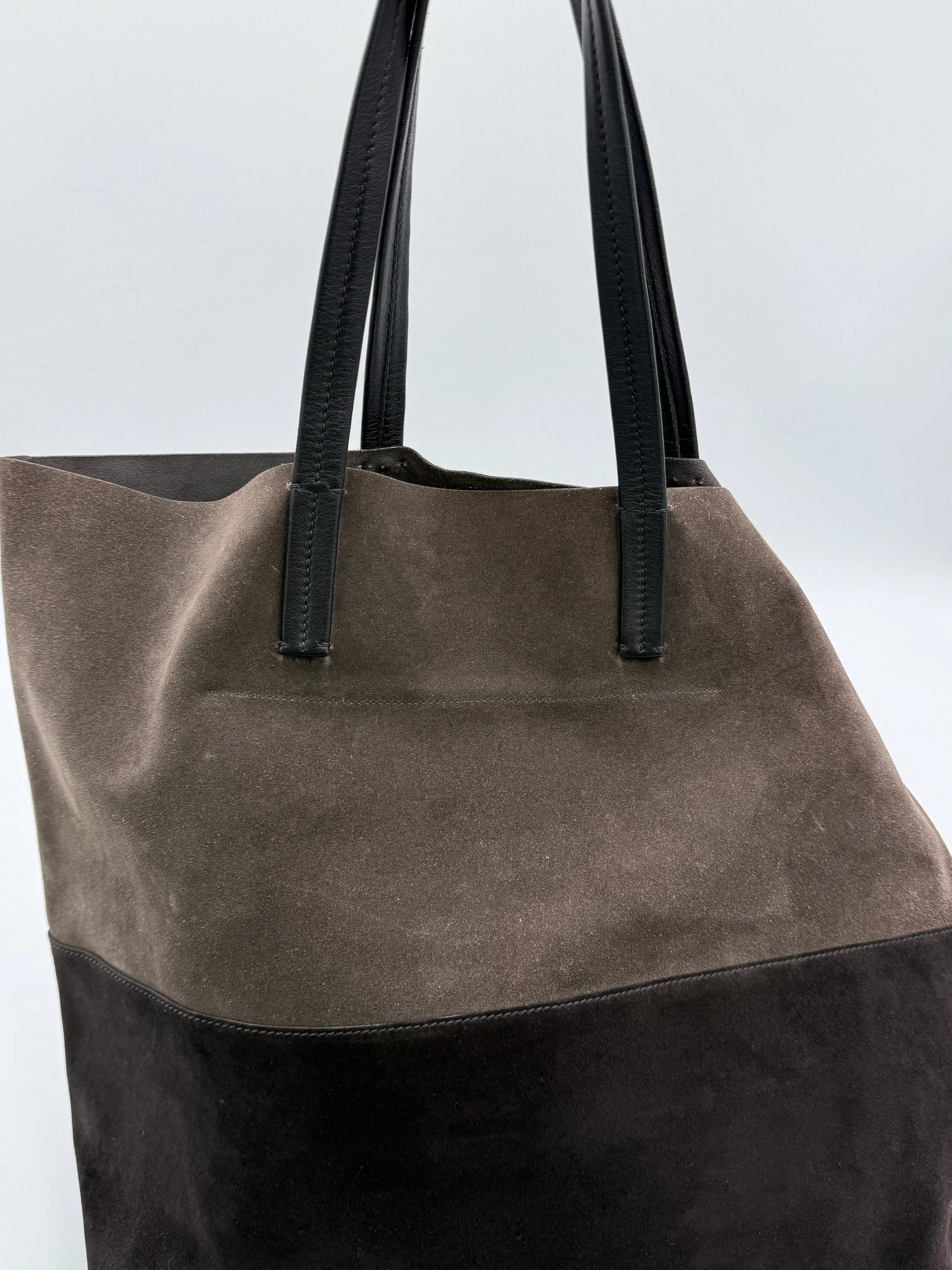 Miu-Miu-Borsa-Tote-in-Camoscio-Bicolore-Marrone-70135133307204 - Pally Vintage Closet