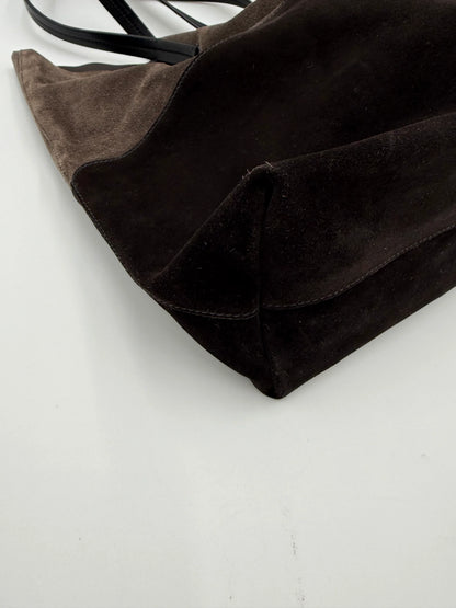 Miu-Miu-Borsa-Tote-in-Camoscio-Bicolore-Marrone-70135133438276 - Pally Vintage Closet