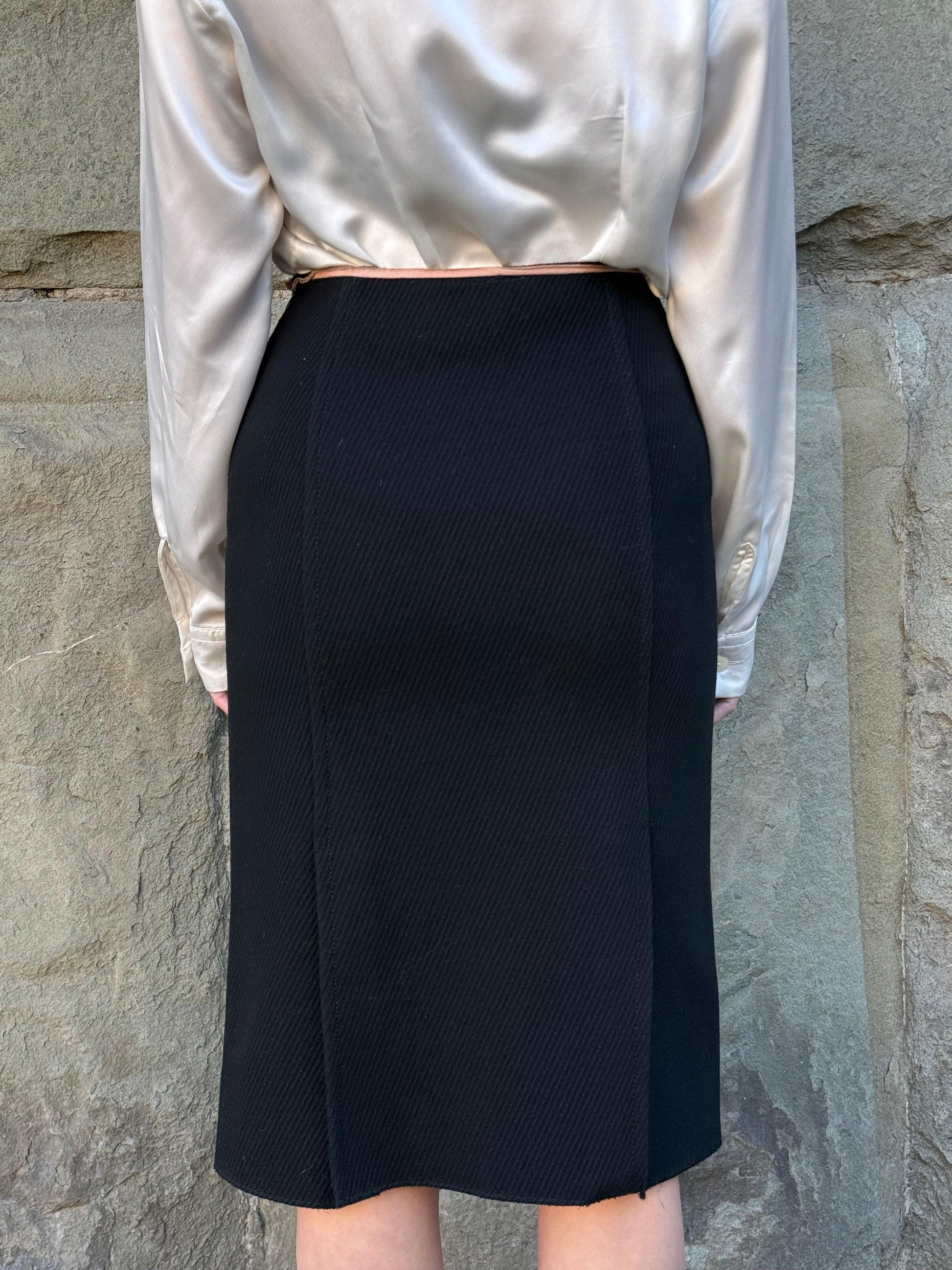 Miu-Miu-Gonna-Vintage-in-Lana-Cotta-Nera-70397331374404 - Pally Vintage Closet