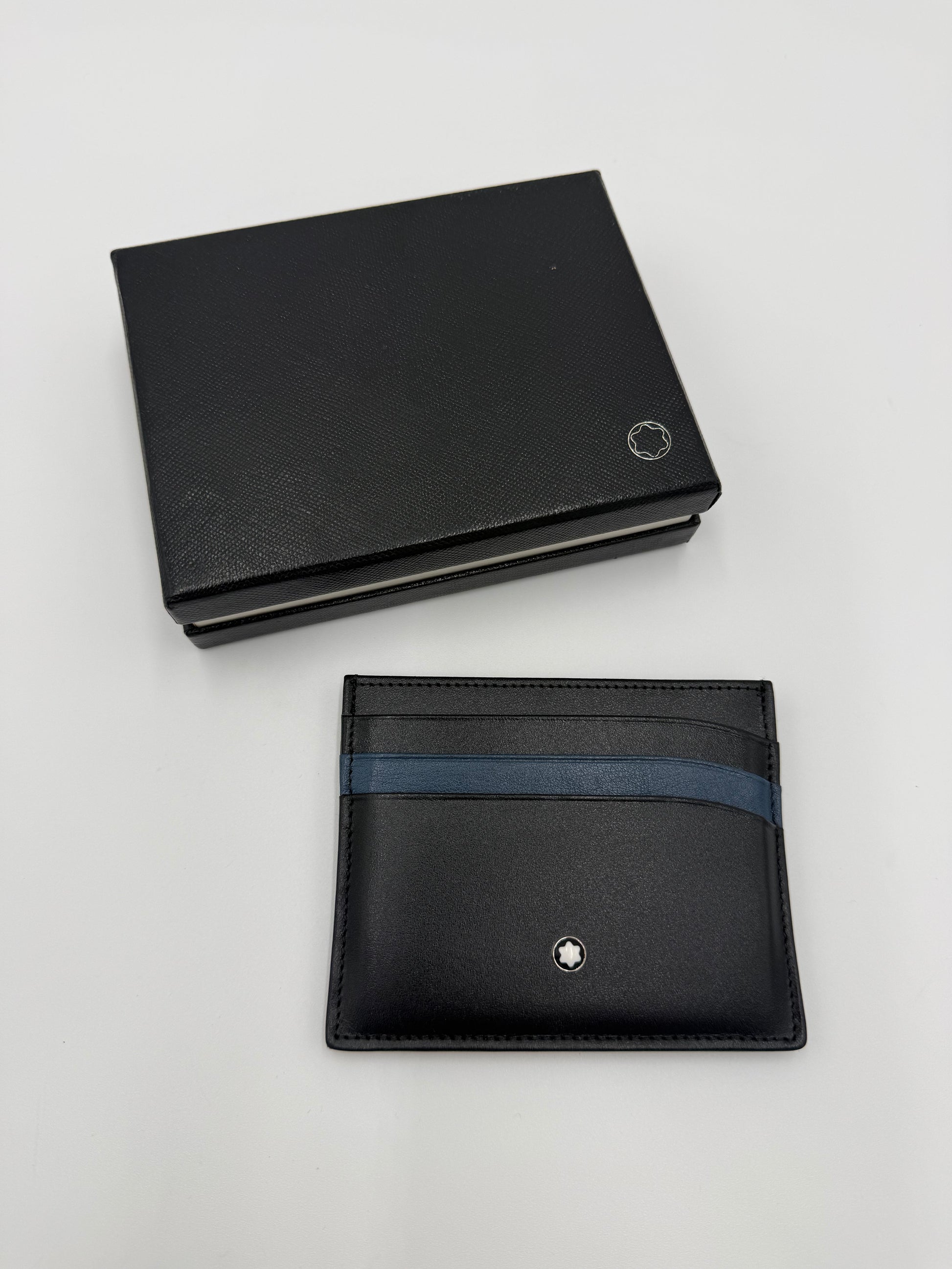 Montblanc Portacarte Bicolore Blu e Nero - Pally Vintage Closet