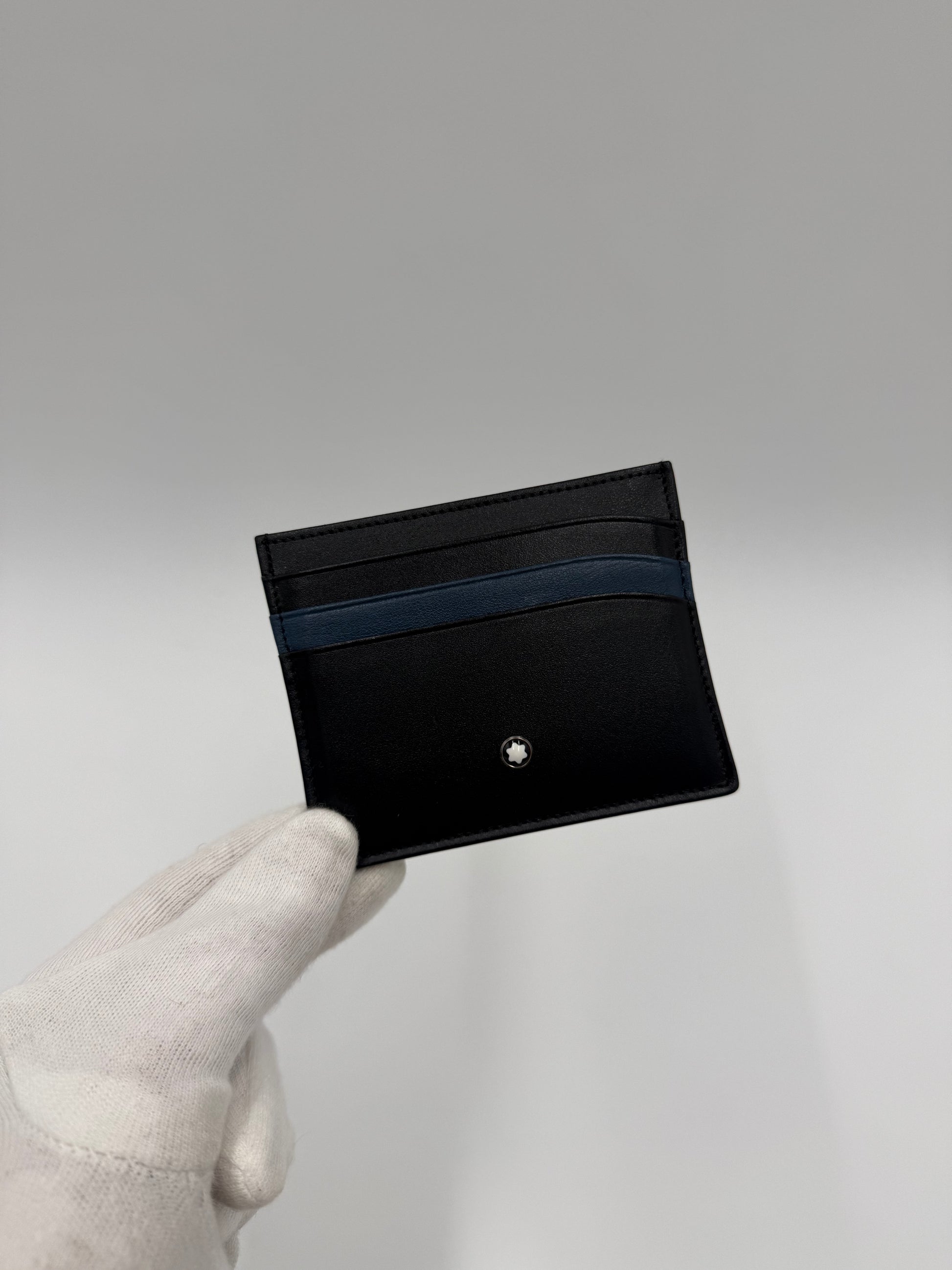 Montblanc Portacarte Bicolore Blu e Nero - Pally Vintage Closet