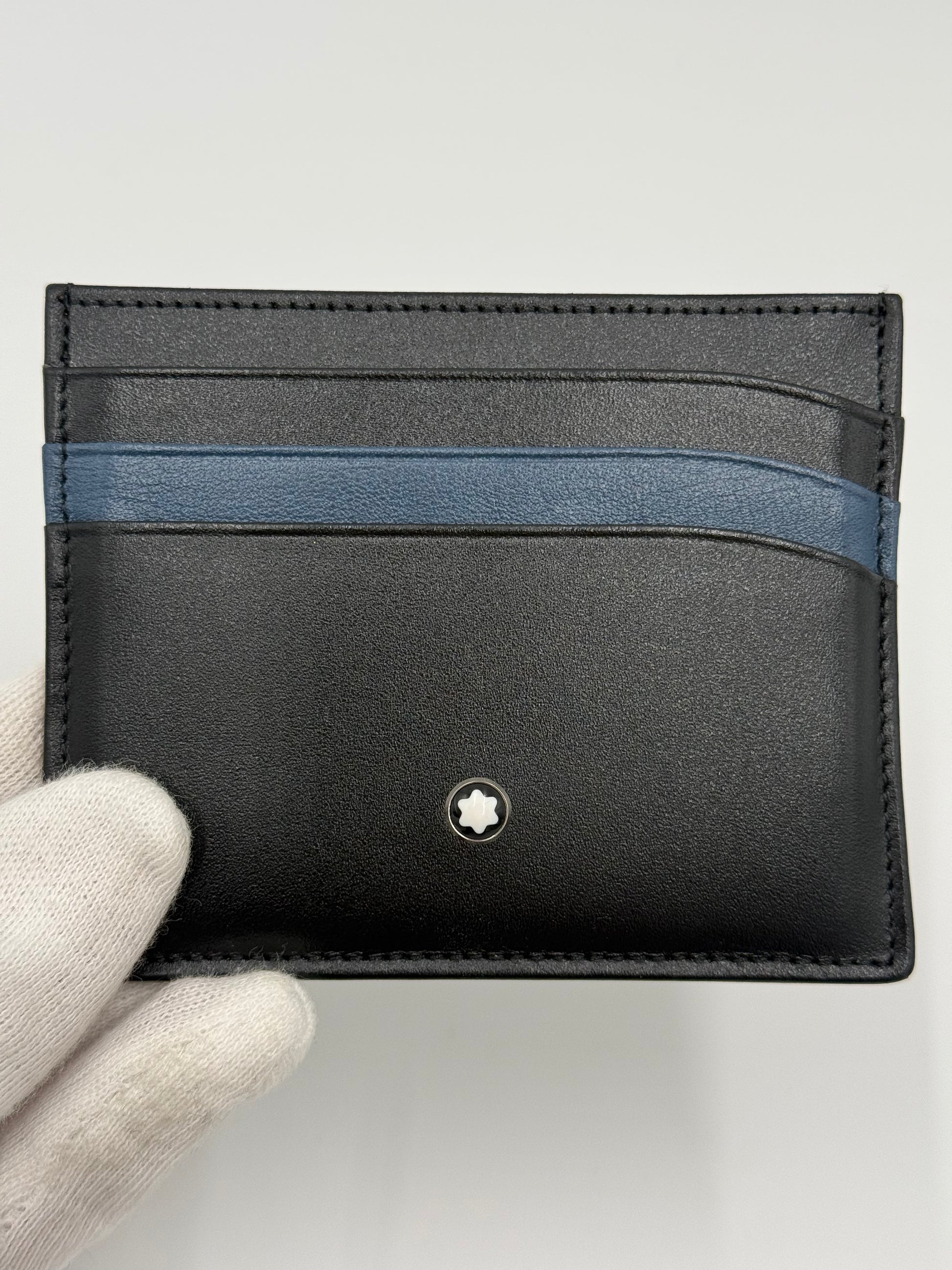 Montblanc Portacarte Bicolore Blu e Nero - Pally Vintage Closet