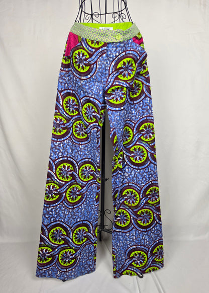 Moschino Cheap and Chic Pantaloni a Gamba Larga Stampa Astratta Multicolor - Pally Vintage Closet