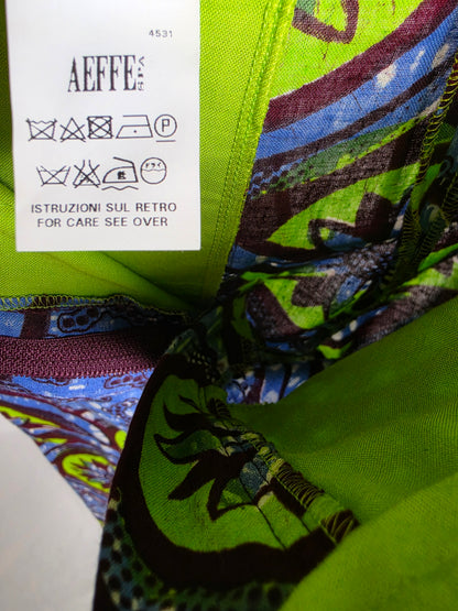 Moschino Cheap and Chic Pantaloni a Gamba Larga Stampa Astratta Multicolor - Pally Vintage Closet