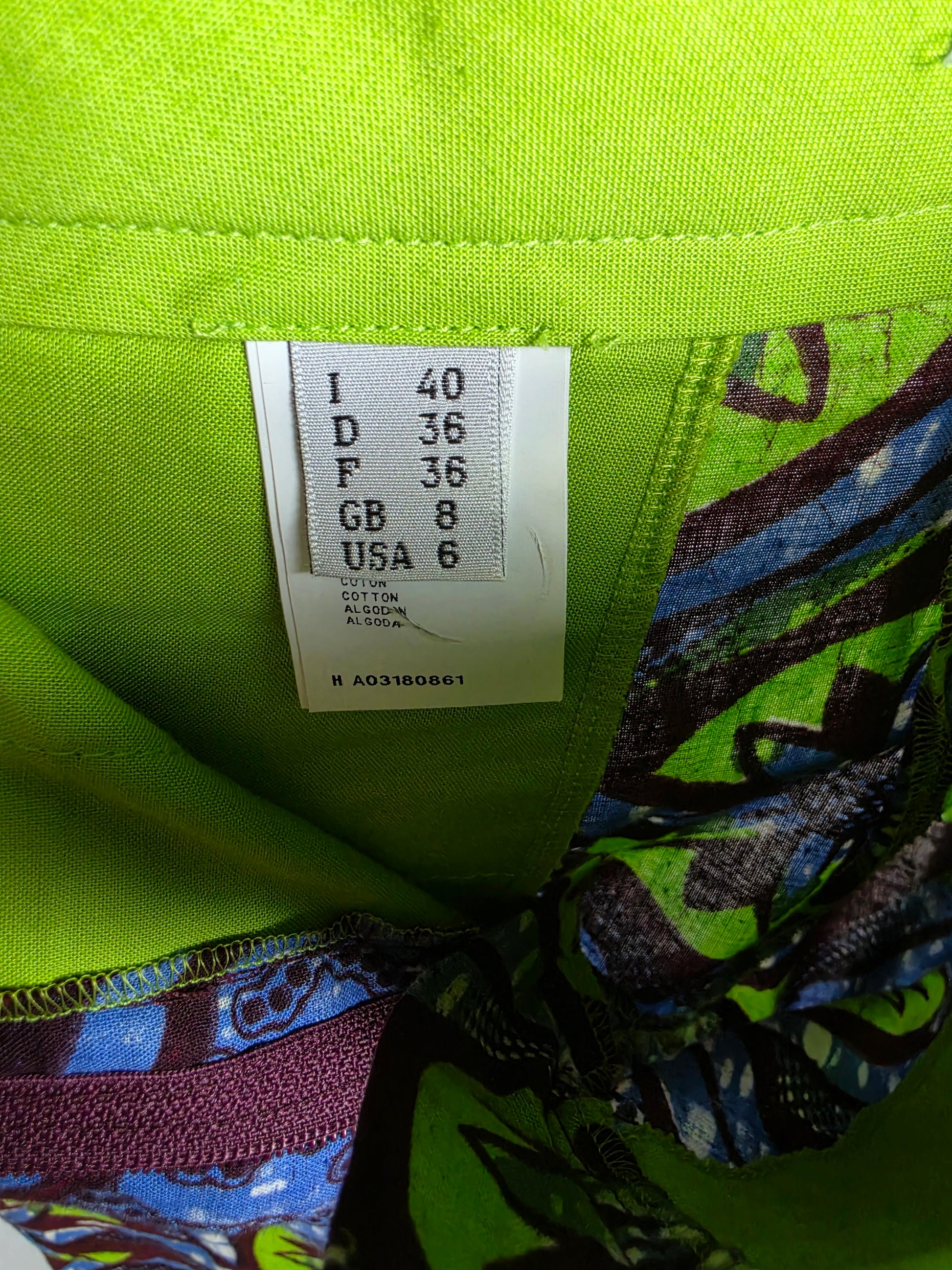 Moschino Cheap and Chic Pantaloni a Gamba Larga Stampa Astratta Multicolor - Pally Vintage Closet