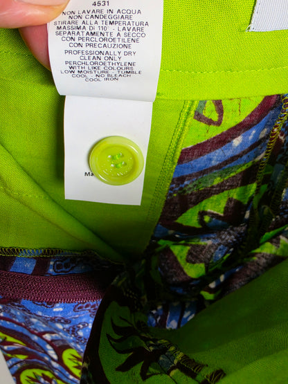 Moschino Cheap and Chic Pantaloni a Gamba Larga Stampa Astratta Multicolor - Pally Vintage Closet