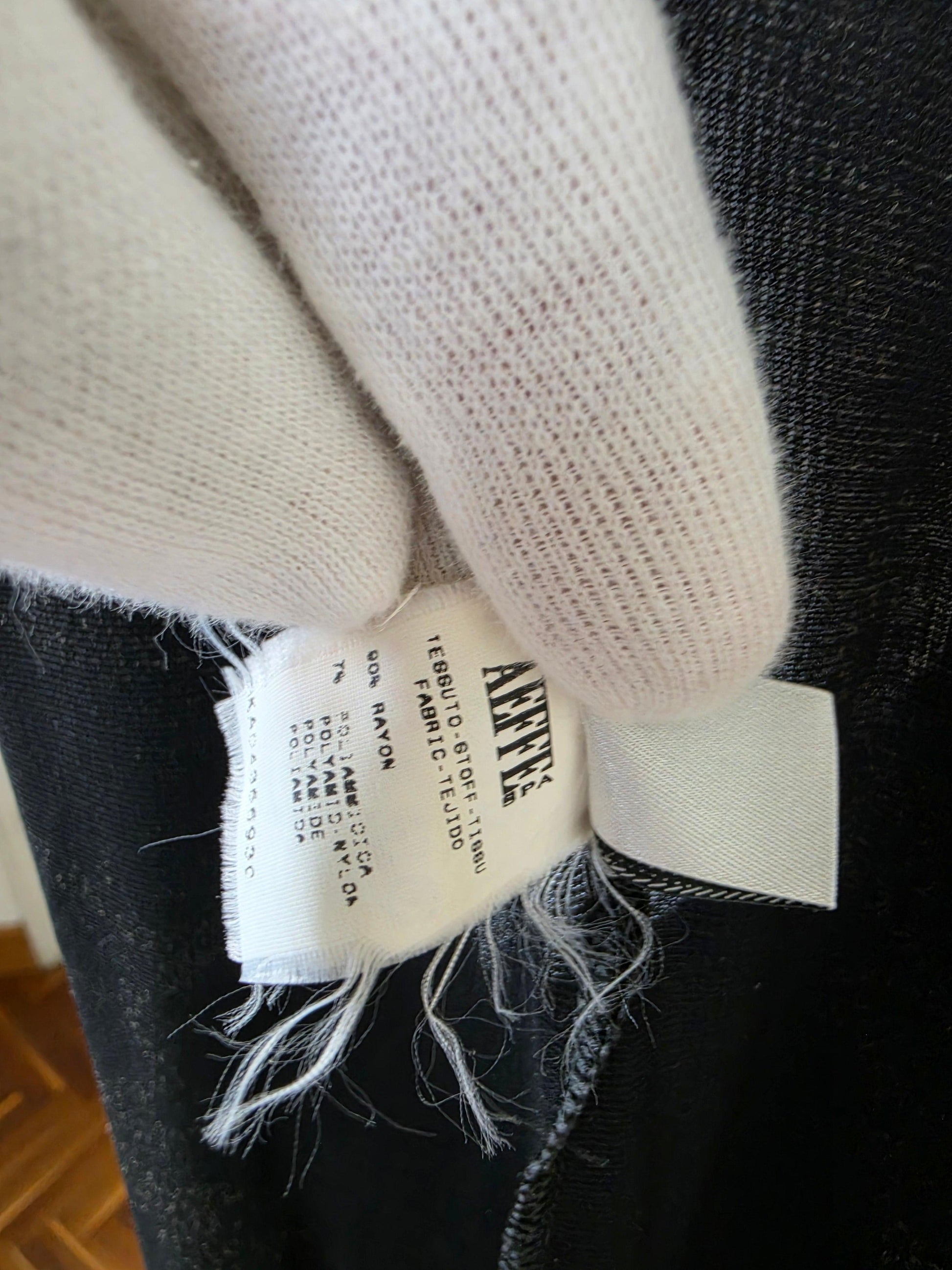 Narciso Rodriguez Abito da Sera Vintage in Maglia Semitrasparente Nero - Pally Vintage Closet
