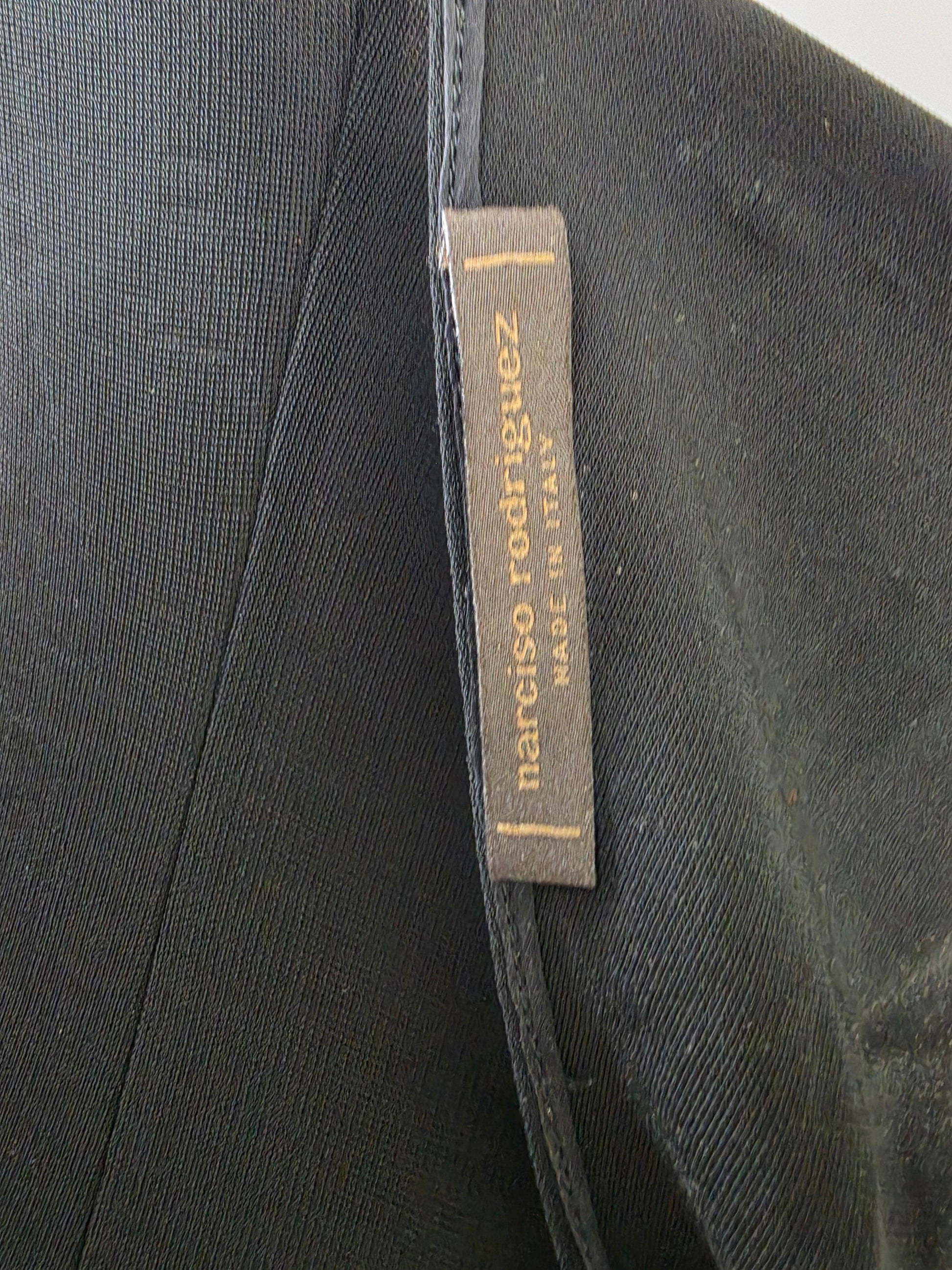 Narciso Rodriguez Abito da Sera Vintage in Maglia Semitrasparente Nero - Pally Vintage Closet