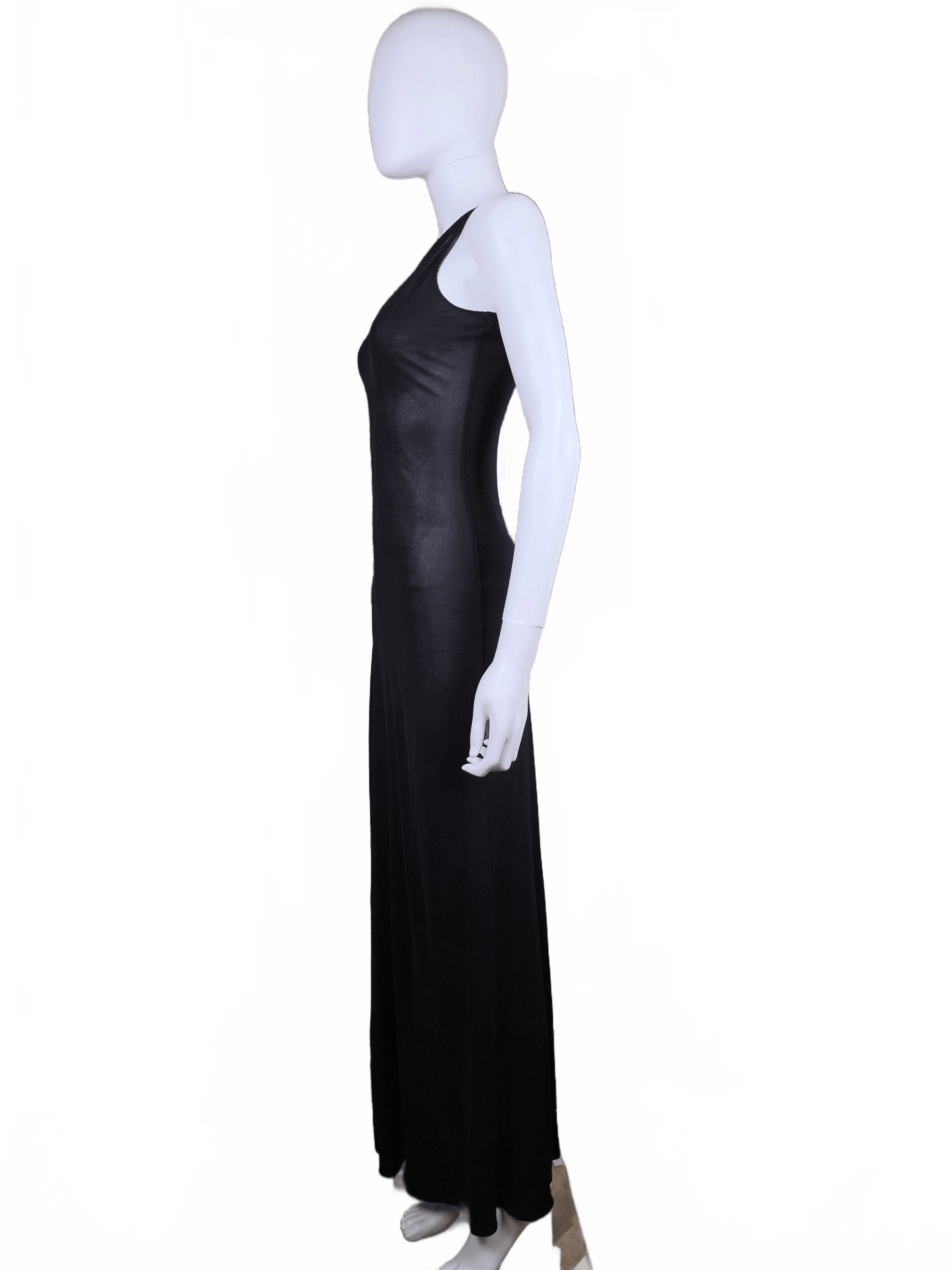 Narciso Rodriguez Abito da Sera Vintage in Maglia Semitrasparente Nero - Pally Vintage Closet
